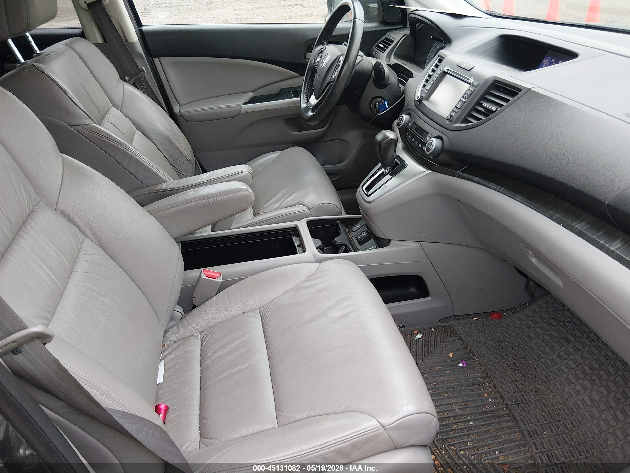 2012 Honda Cr-v Ex-l Gray vin: 5J6RM4H75CL069140