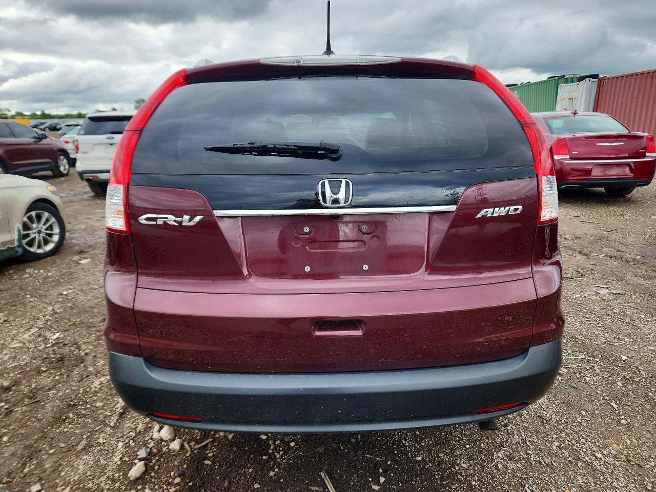 2013 Honda Cr-v Exl Burgundy vin: 5J6RM4H75DL018738