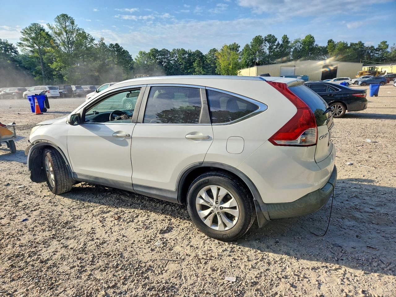 2013 Honda Cr-v Exl White vin: 5J6RM4H75DL019923
