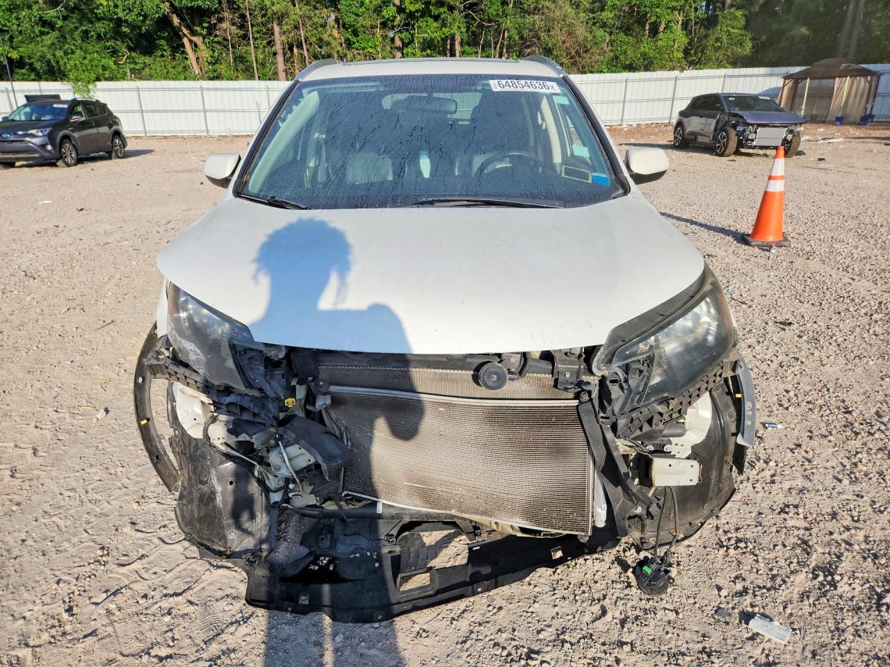 2013 Honda Cr-v Exl White vin: 5J6RM4H75DL019923