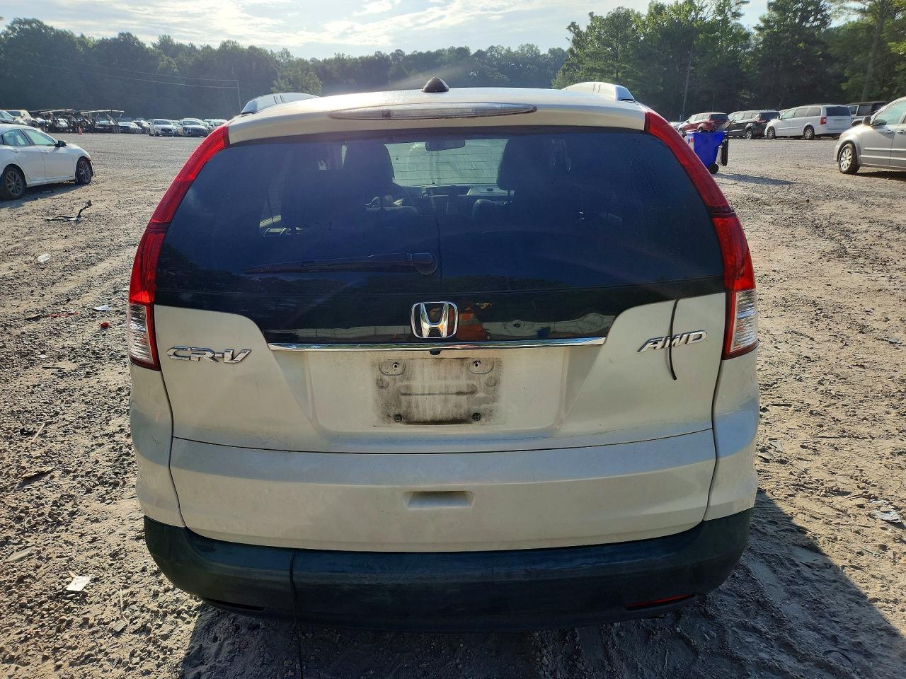 2013 Honda Cr-v Exl White vin: 5J6RM4H75DL019923