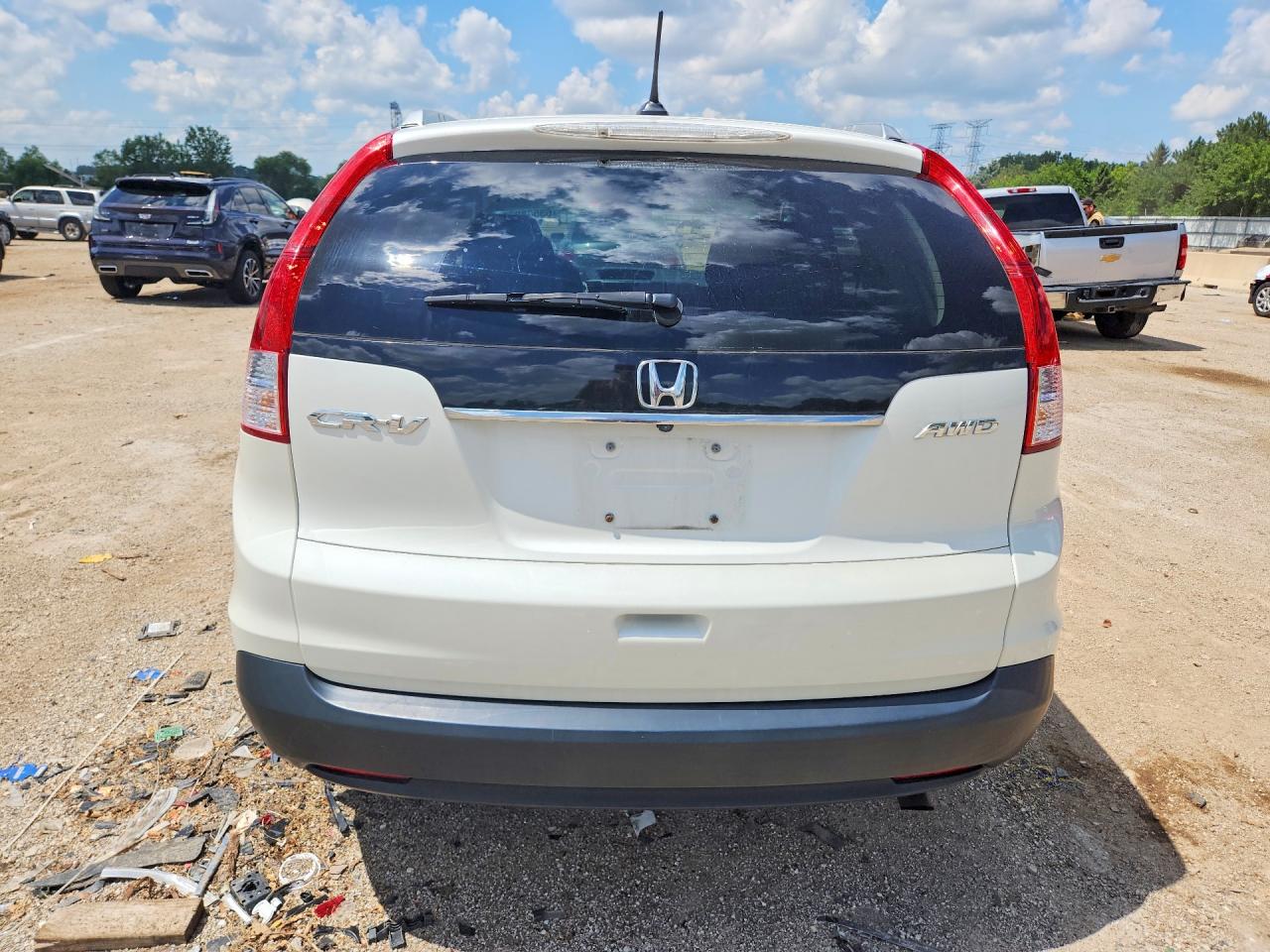 2013 Honda Cr-v Exl White vin: 5J6RM4H75DL024538