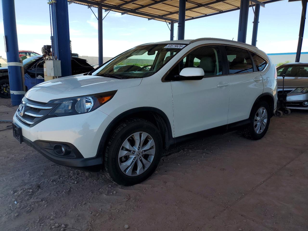 2013 Honda Cr-v Exl White vin: 5J6RM4H75DL041727