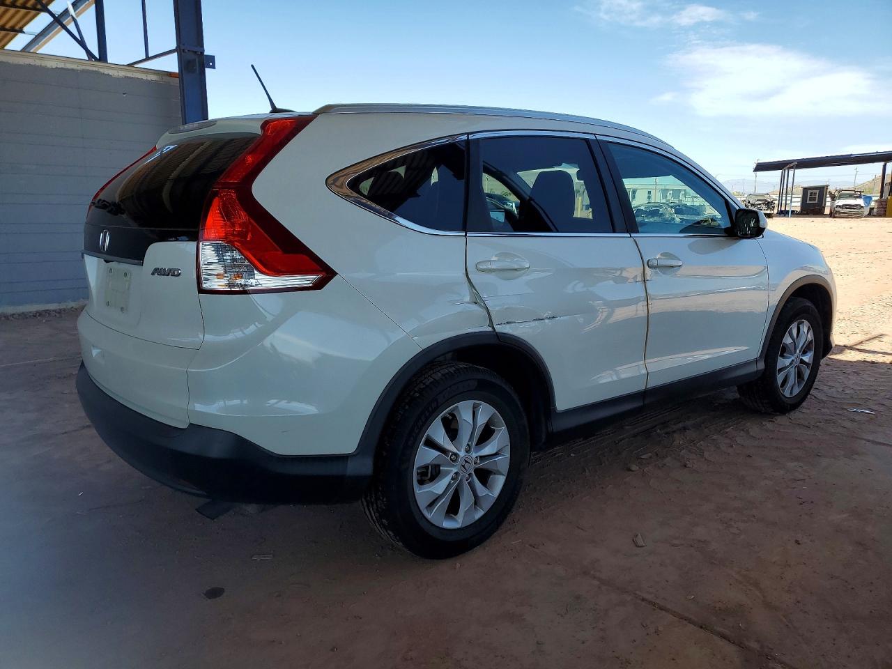 2013 Honda Cr-v Exl White vin: 5J6RM4H75DL041727