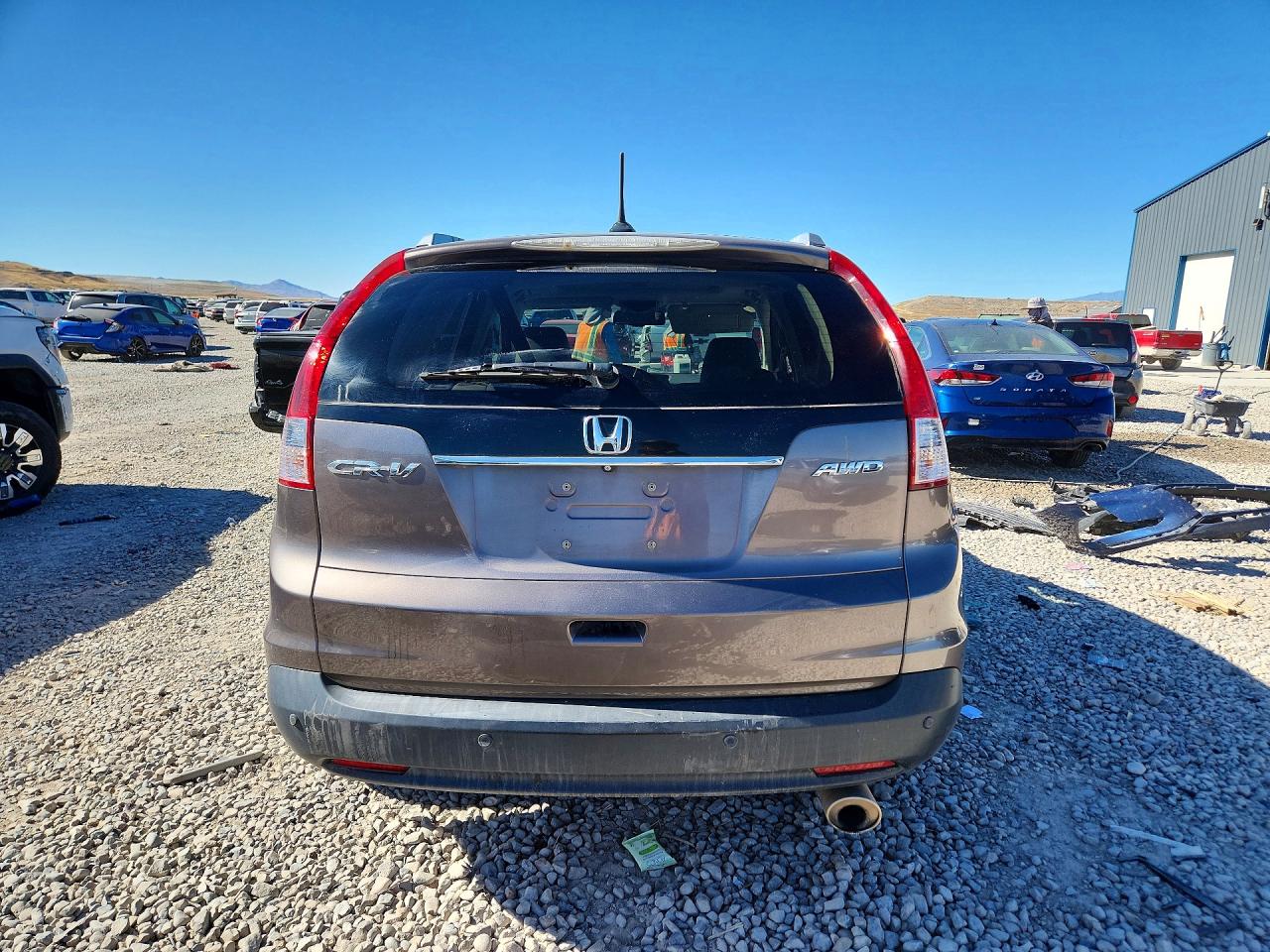 2013 Honda Cr-v Exl Gray vin: 5J6RM4H75DL062741
