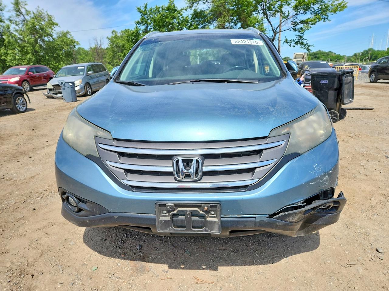 2013 Honda Cr-v Exl Blue vin: 5J6RM4H75DL067339