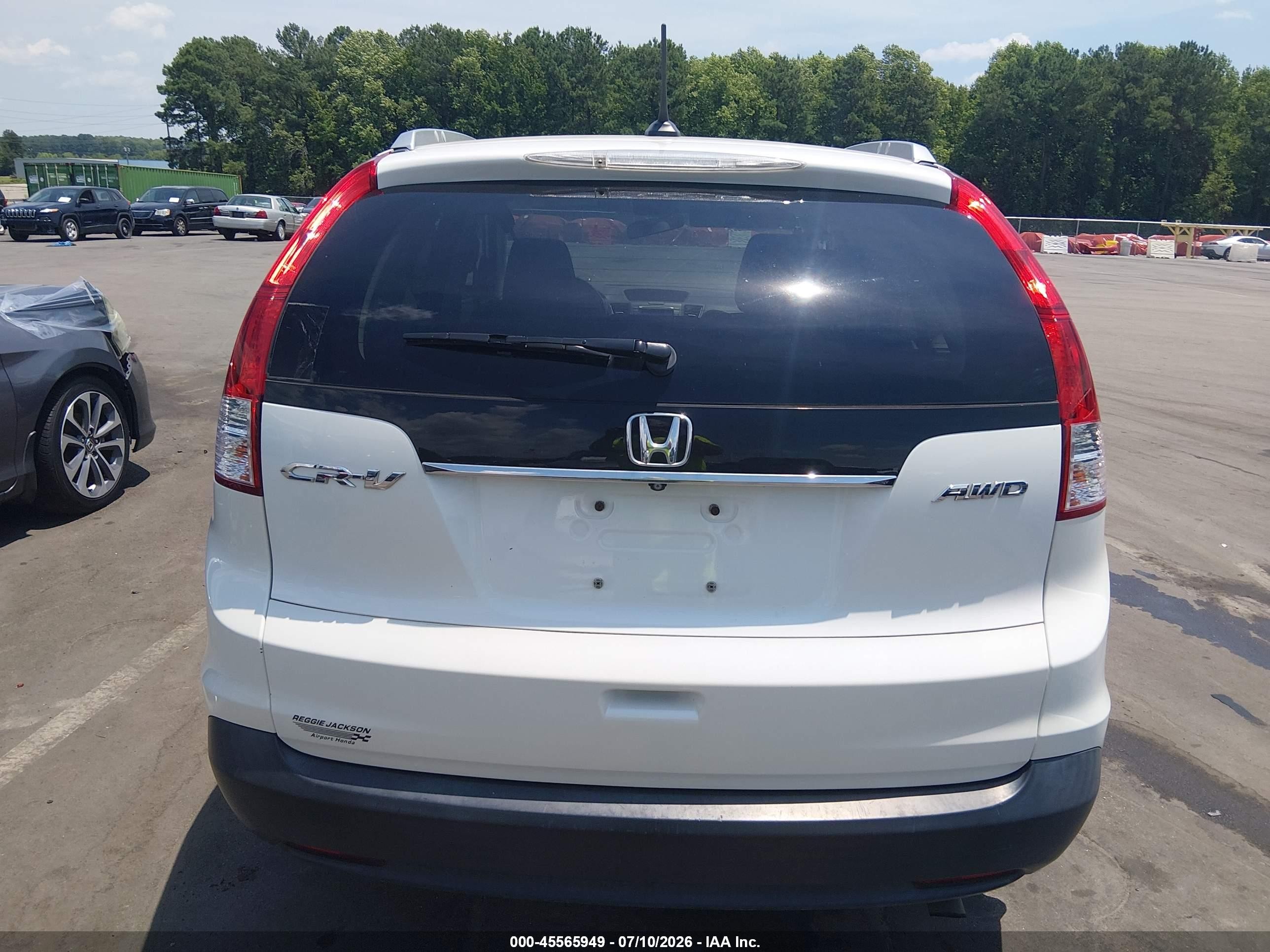 2013 Honda Cr-v Ex-l White vin: 5J6RM4H75DL072430