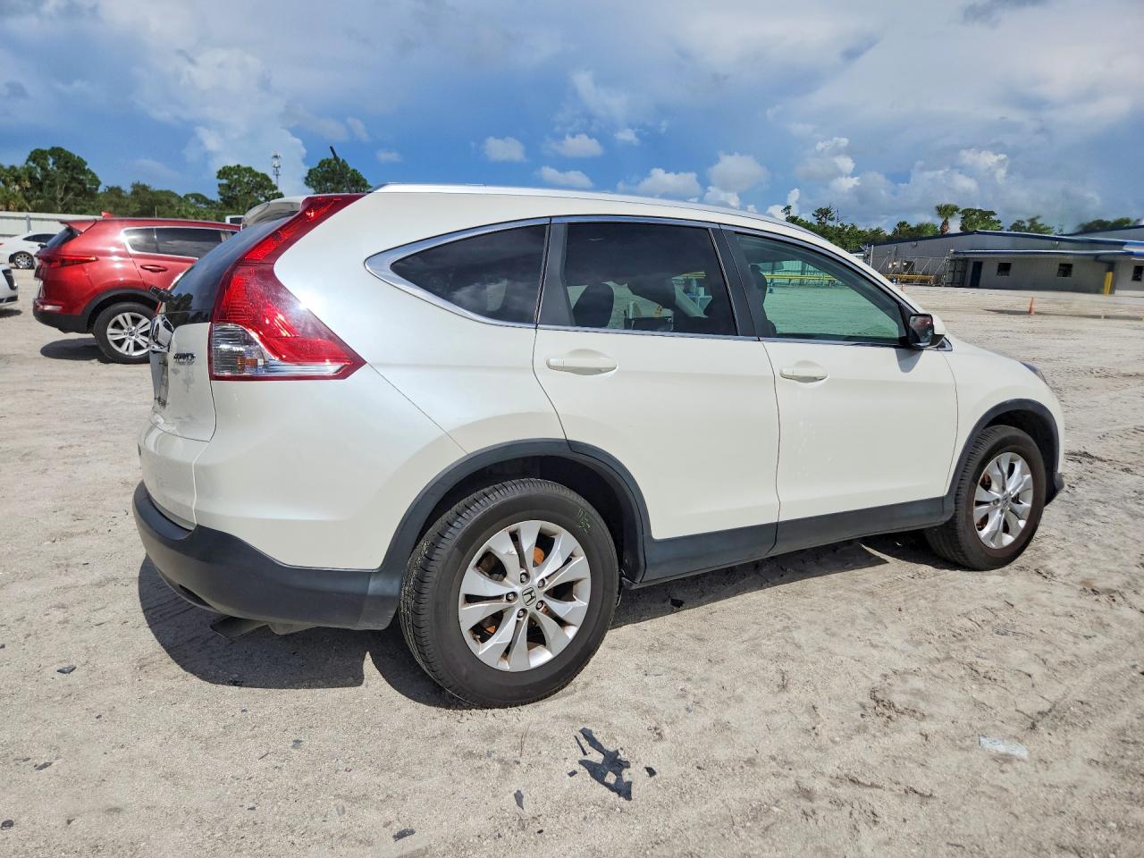 2013 Honda Cr-v Exl White vin: 5J6RM4H75DL076719