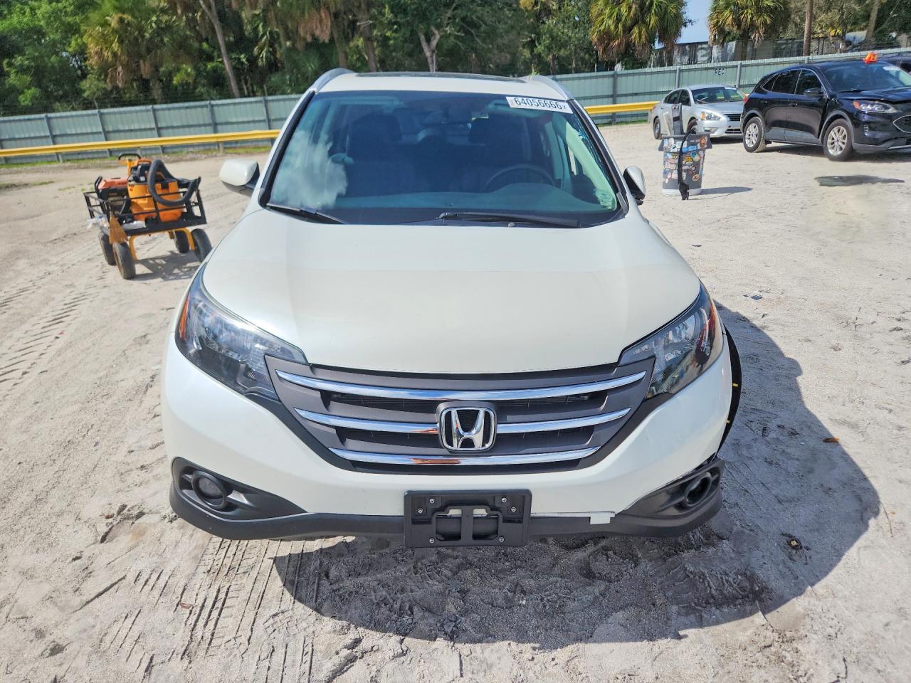 2013 Honda Cr-v Exl White vin: 5J6RM4H75DL076719