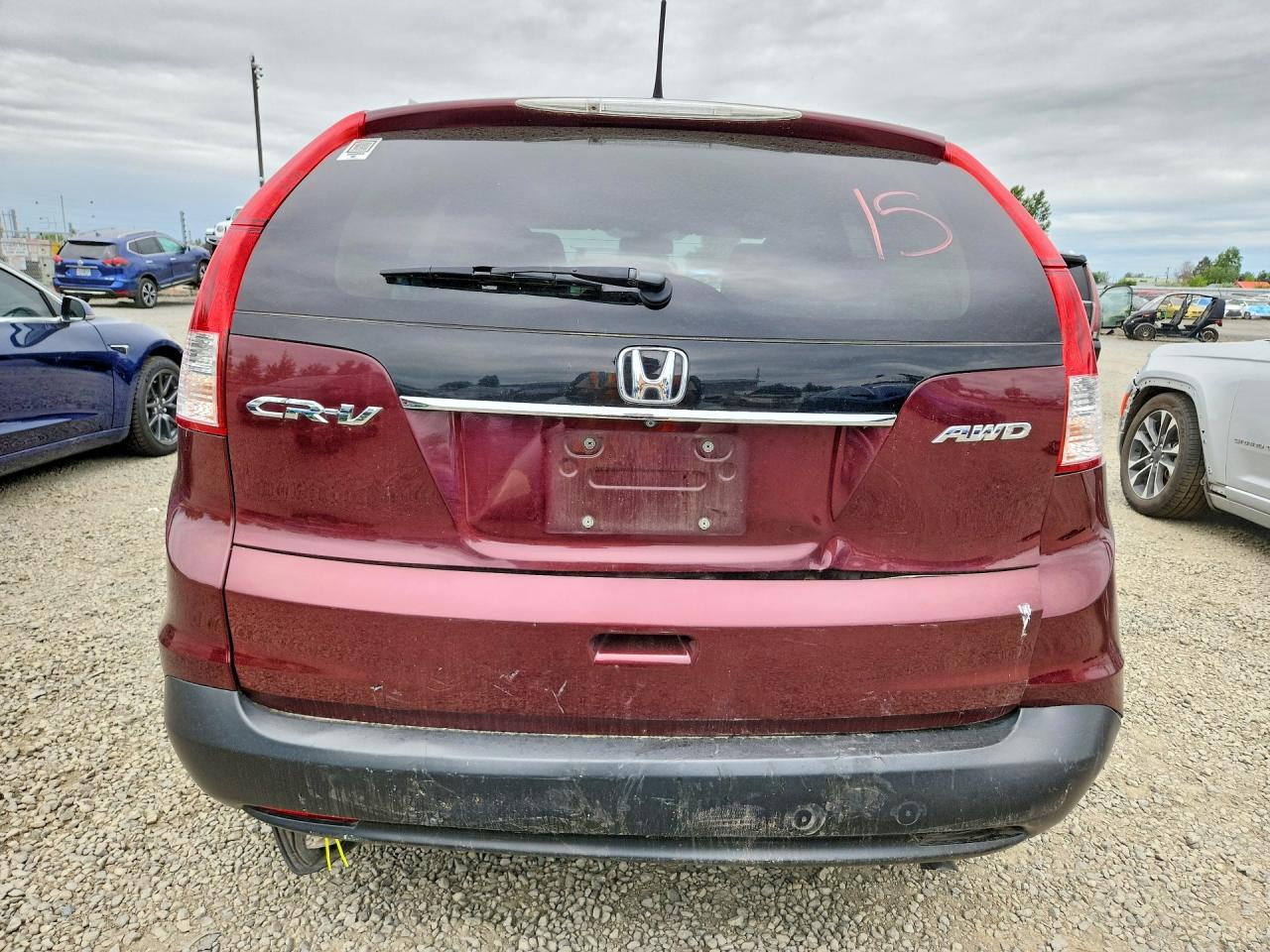 2013 Honda Cr-v Exl Red vin: 5J6RM4H75DL085288