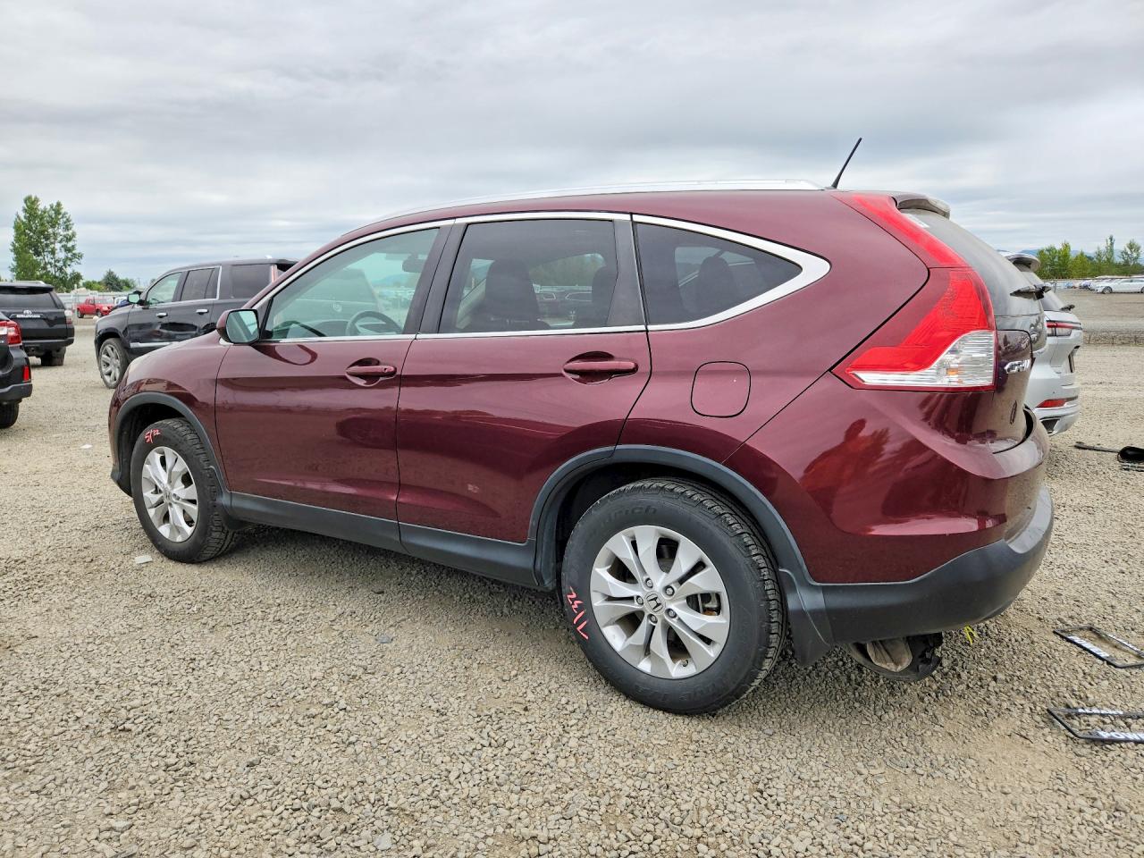 2013 Honda Cr-v Exl Red vin: 5J6RM4H75DL085288