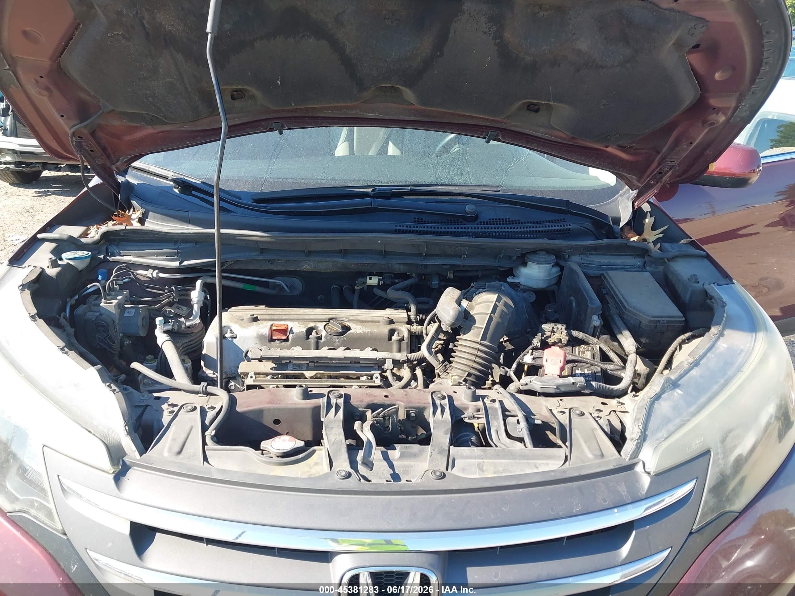 2014 Honda Cr-v Ex-l Красный vin: 5J6RM4H75EL001617