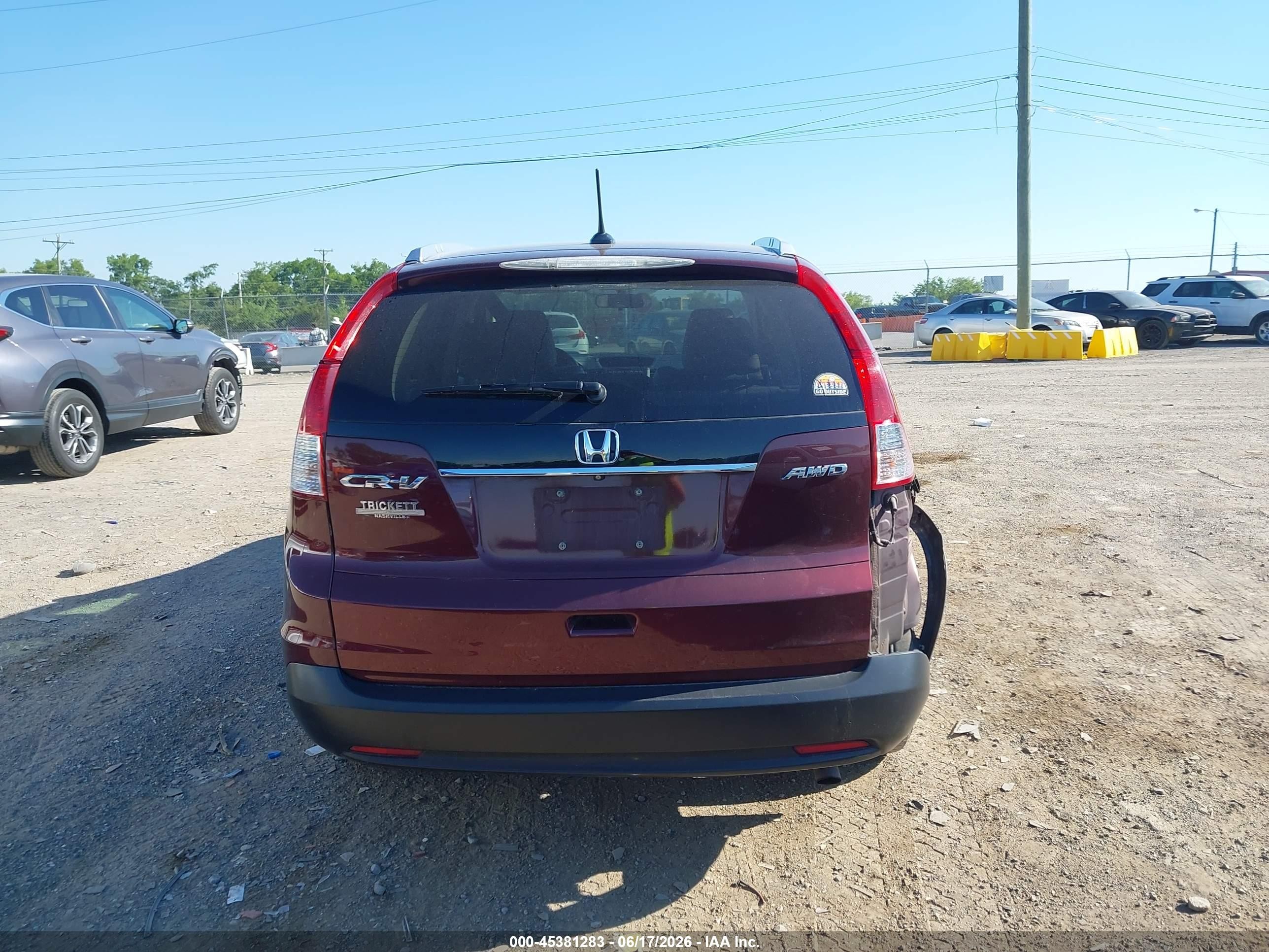 2014 Honda Cr-v Ex-l Красный vin: 5J6RM4H75EL001617
