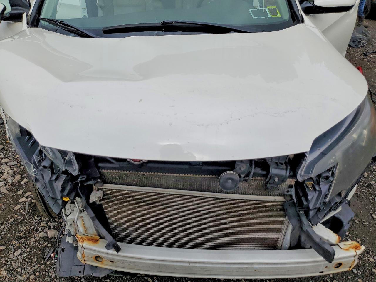 2014 Honda Cr-v Exl White vin: 5J6RM4H75EL012682
