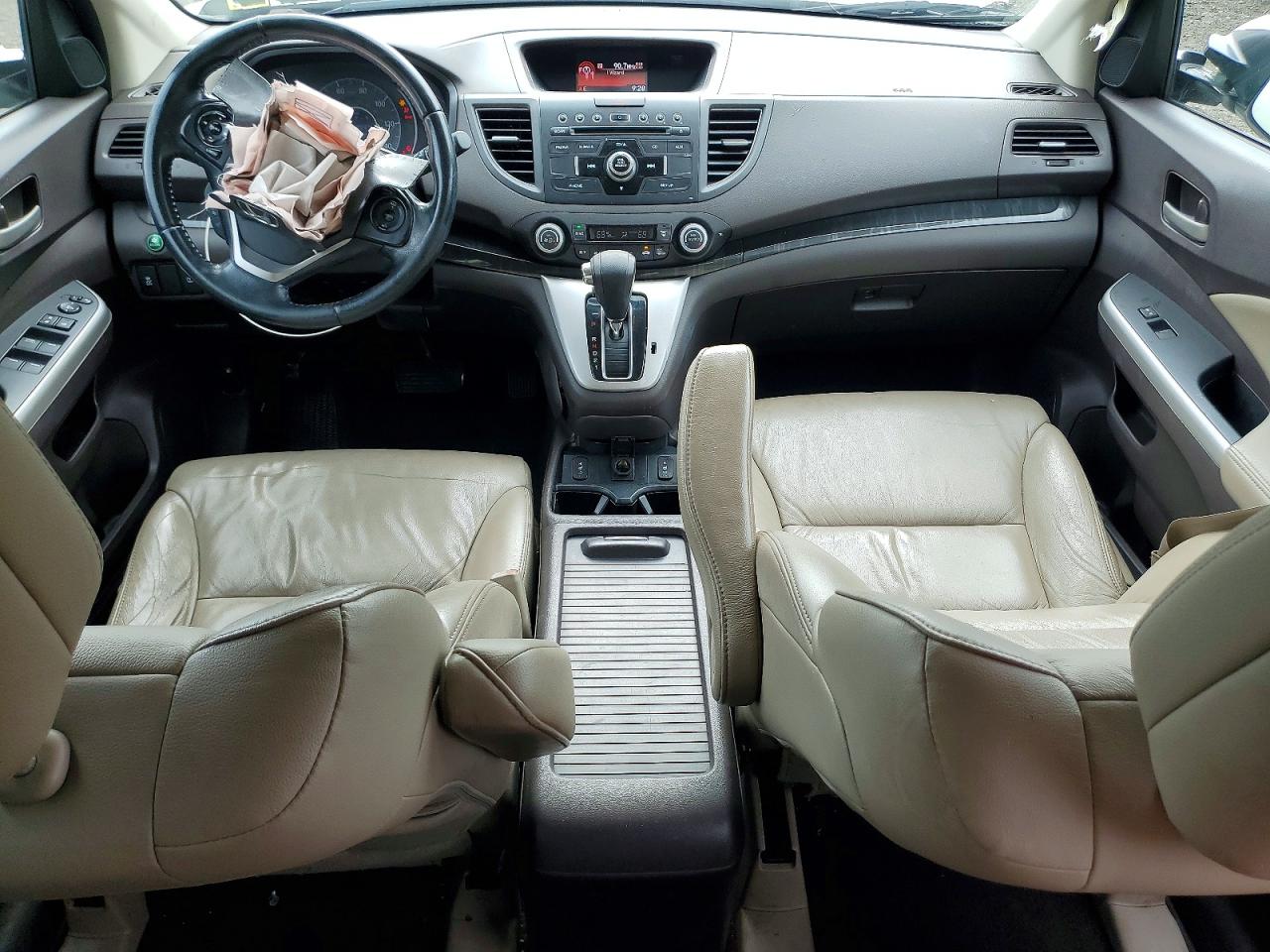 2014 Honda Cr-v Exl White vin: 5J6RM4H75EL012682