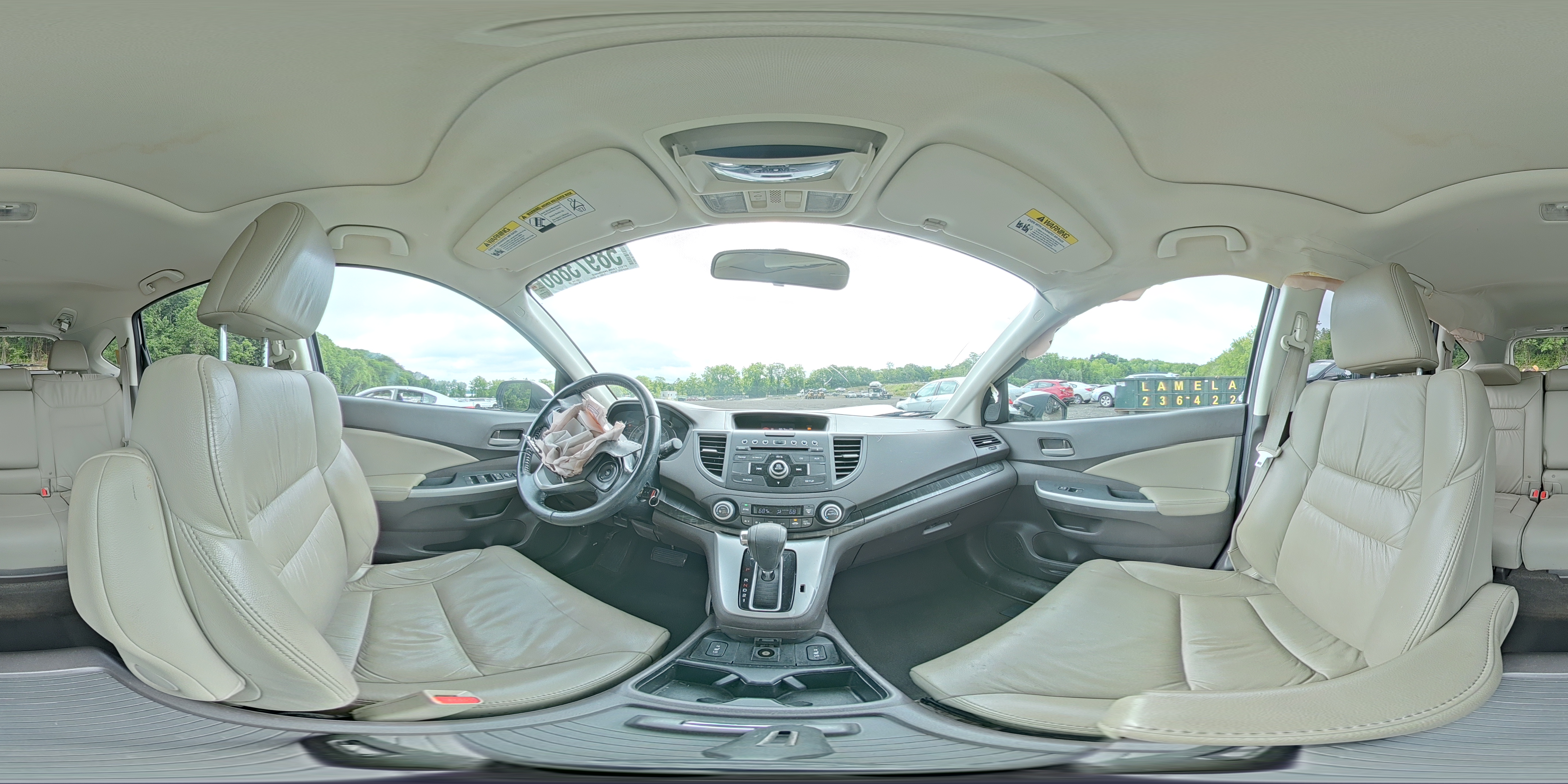 2014 Honda Cr-v Exl White vin: 5J6RM4H75EL012682