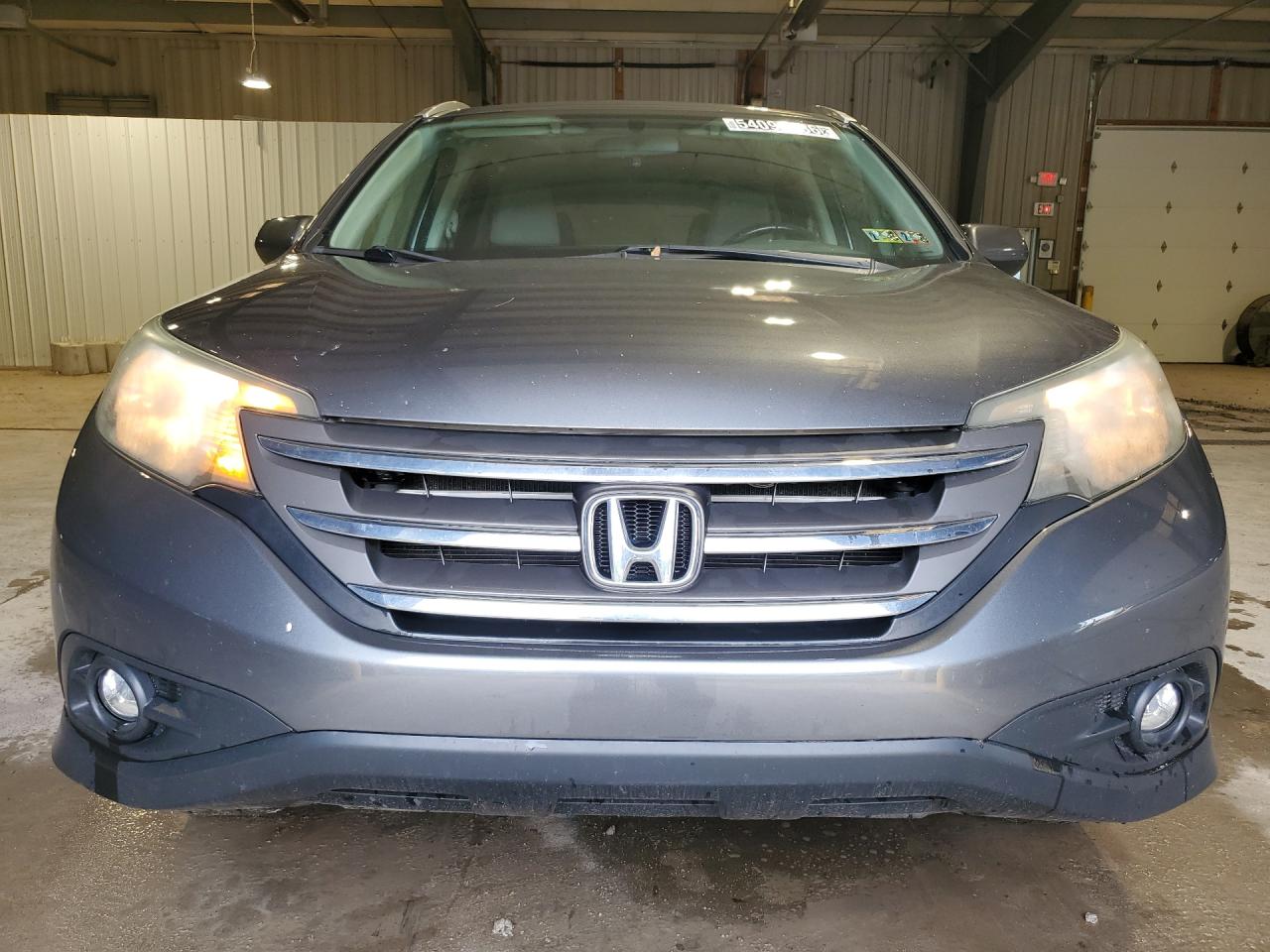 2014 Honda Cr-v Exl Gray vin: 5J6RM4H75EL031989 Damage: Left Head Lamp, Faded, Repair Required
