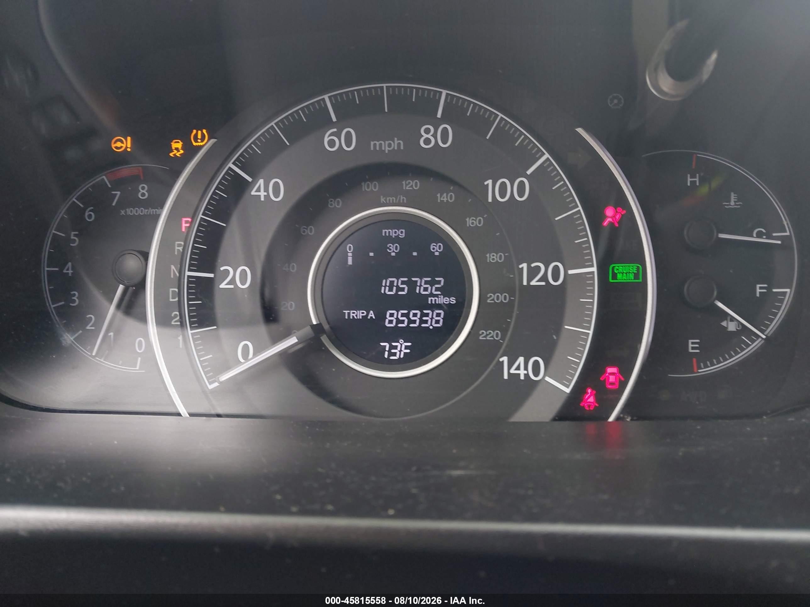 2014 Honda Cr-v Ex-l Белый vin: 5J6RM4H75EL038182