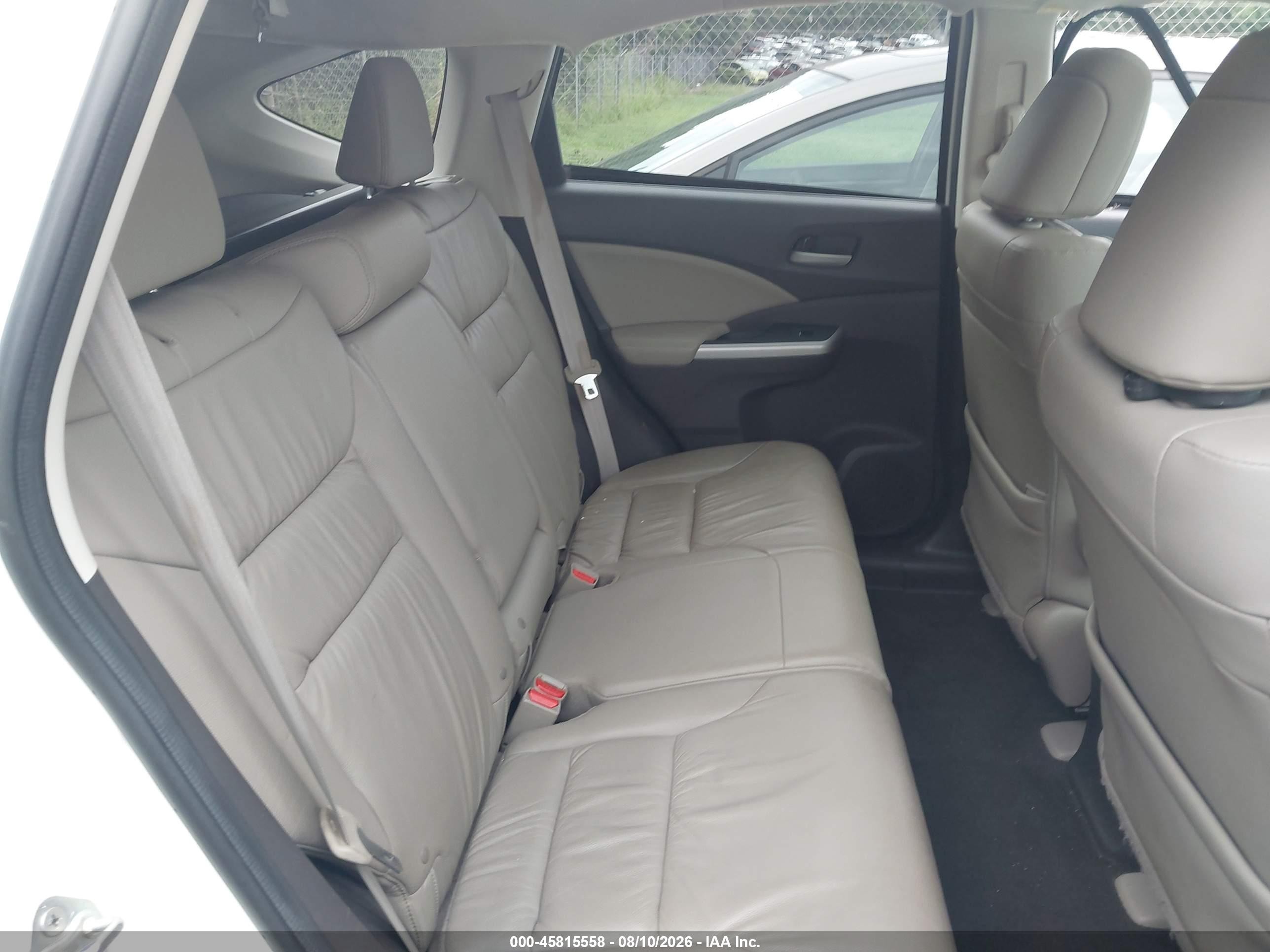 2014 Honda Cr-v Ex-l Белый vin: 5J6RM4H75EL038182