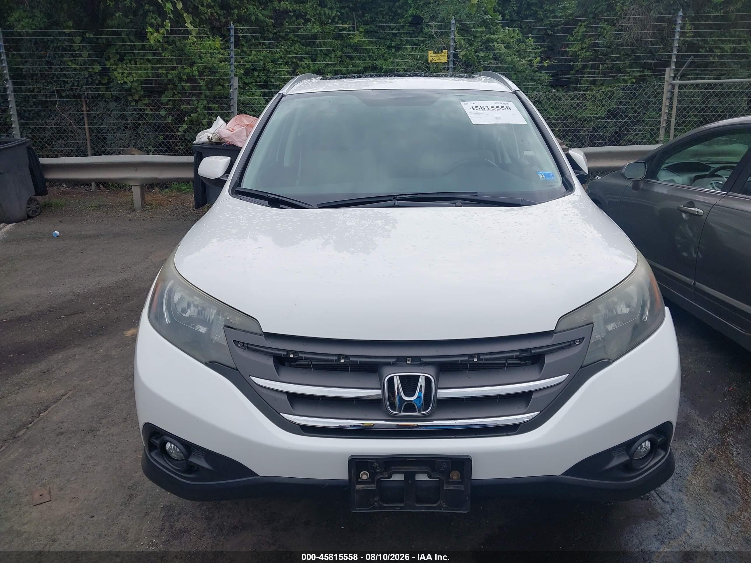 2014 Honda Cr-v Ex-l Белый vin: 5J6RM4H75EL038182