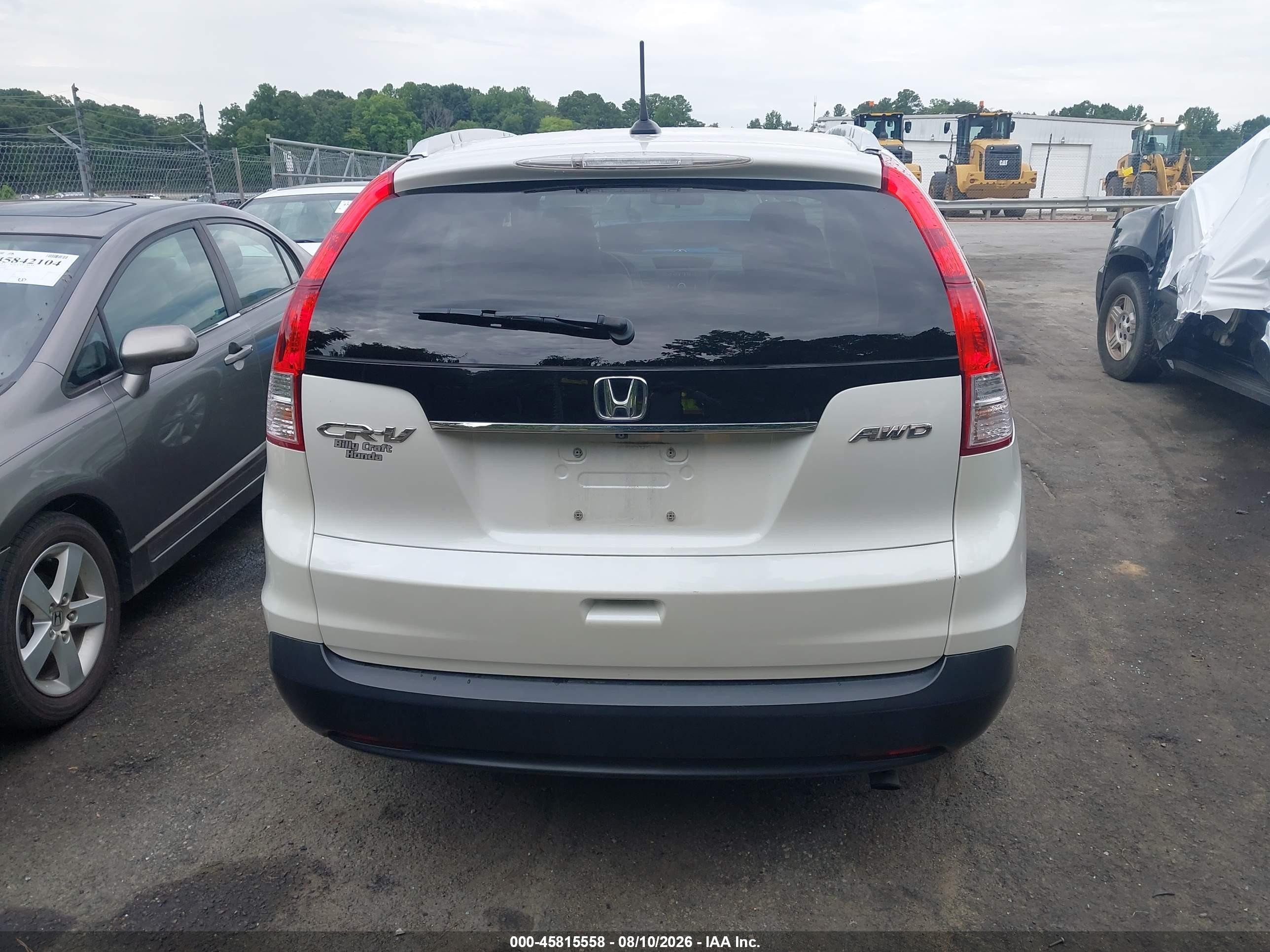 2014 Honda Cr-v Ex-l Белый vin: 5J6RM4H75EL038182