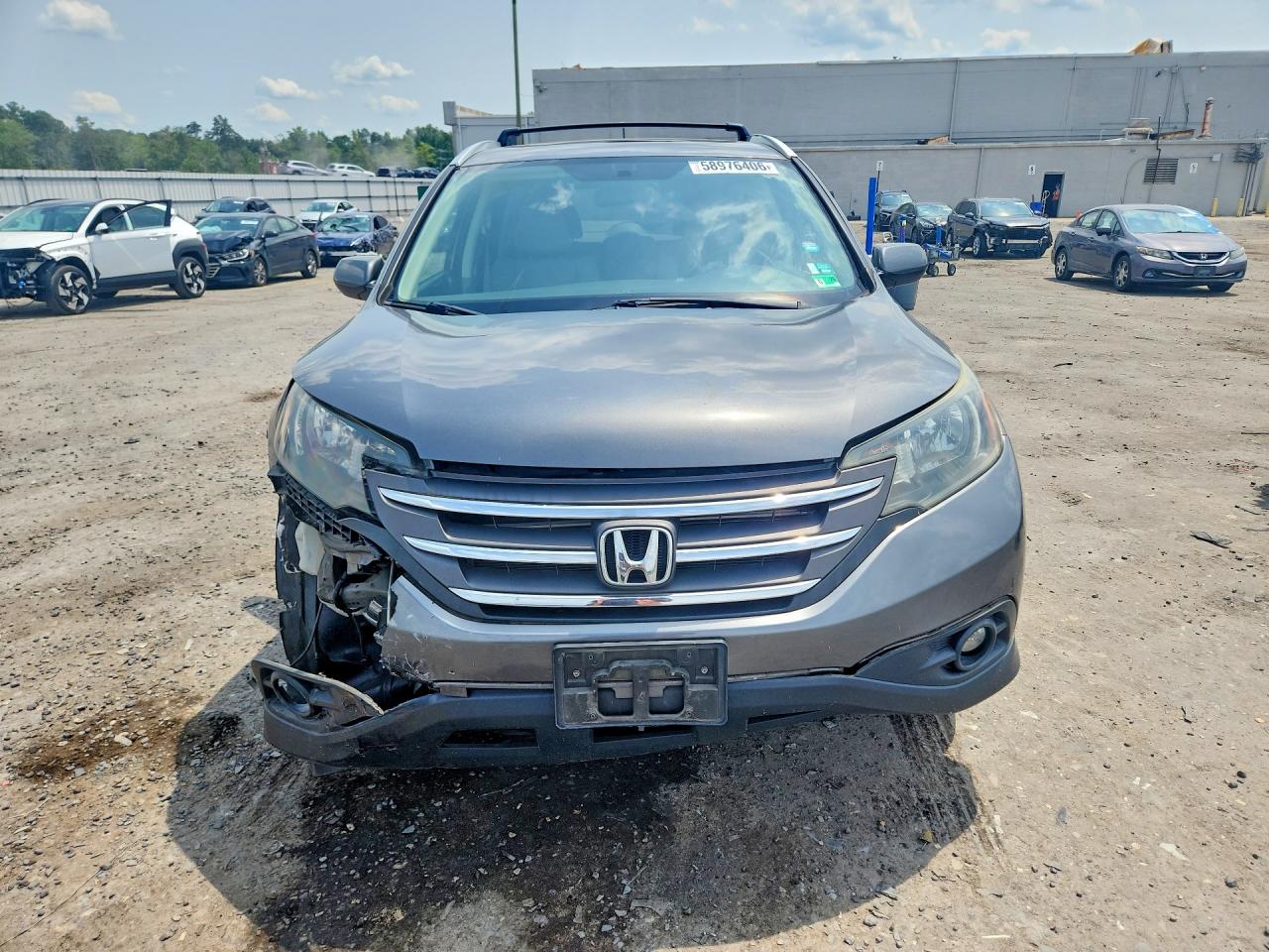 2014 Honda Cr-v Exl Gray vin: 5J6RM4H75EL038263