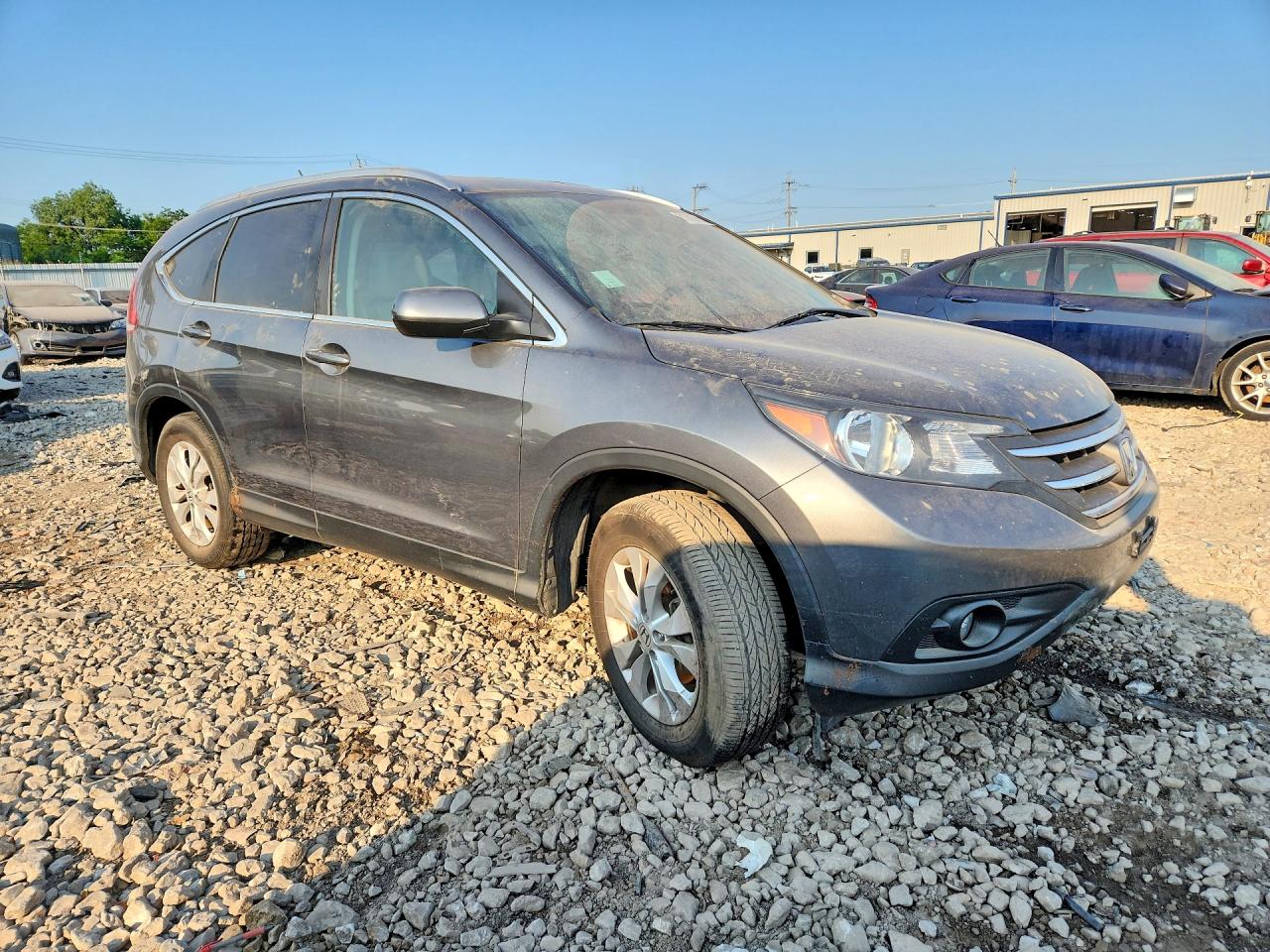 2014 Honda Cr-v Exl Gray vin: 5J6RM4H75EL038943