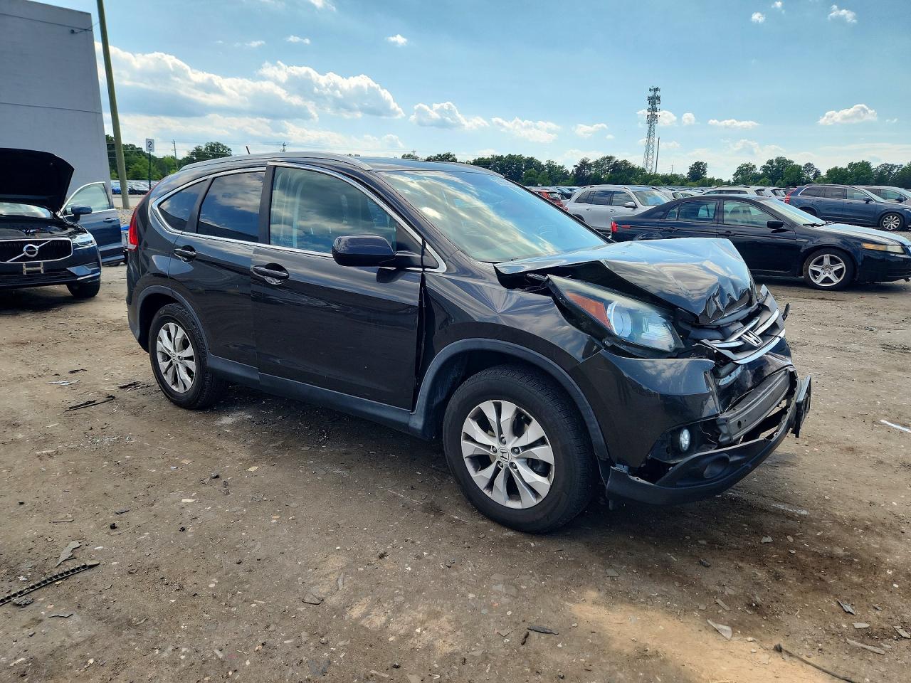 2014 Honda Cr-v Exl Brown vin: 5J6RM4H75EL044757