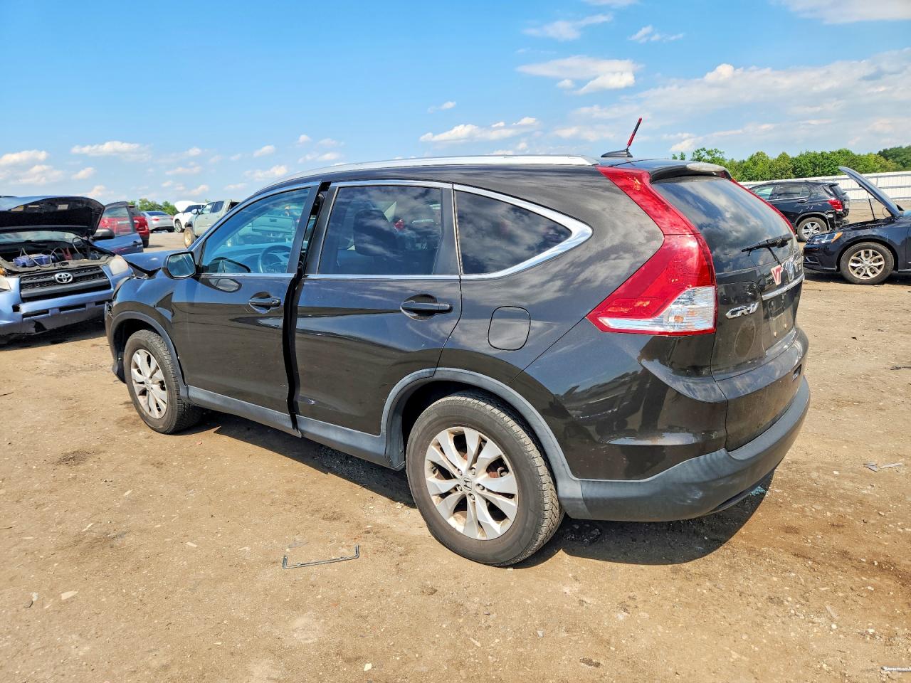 2014 Honda Cr-v Exl Brown vin: 5J6RM4H75EL044757