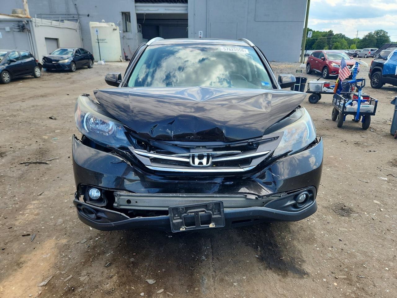 2014 Honda Cr-v Exl Brown vin: 5J6RM4H75EL044757