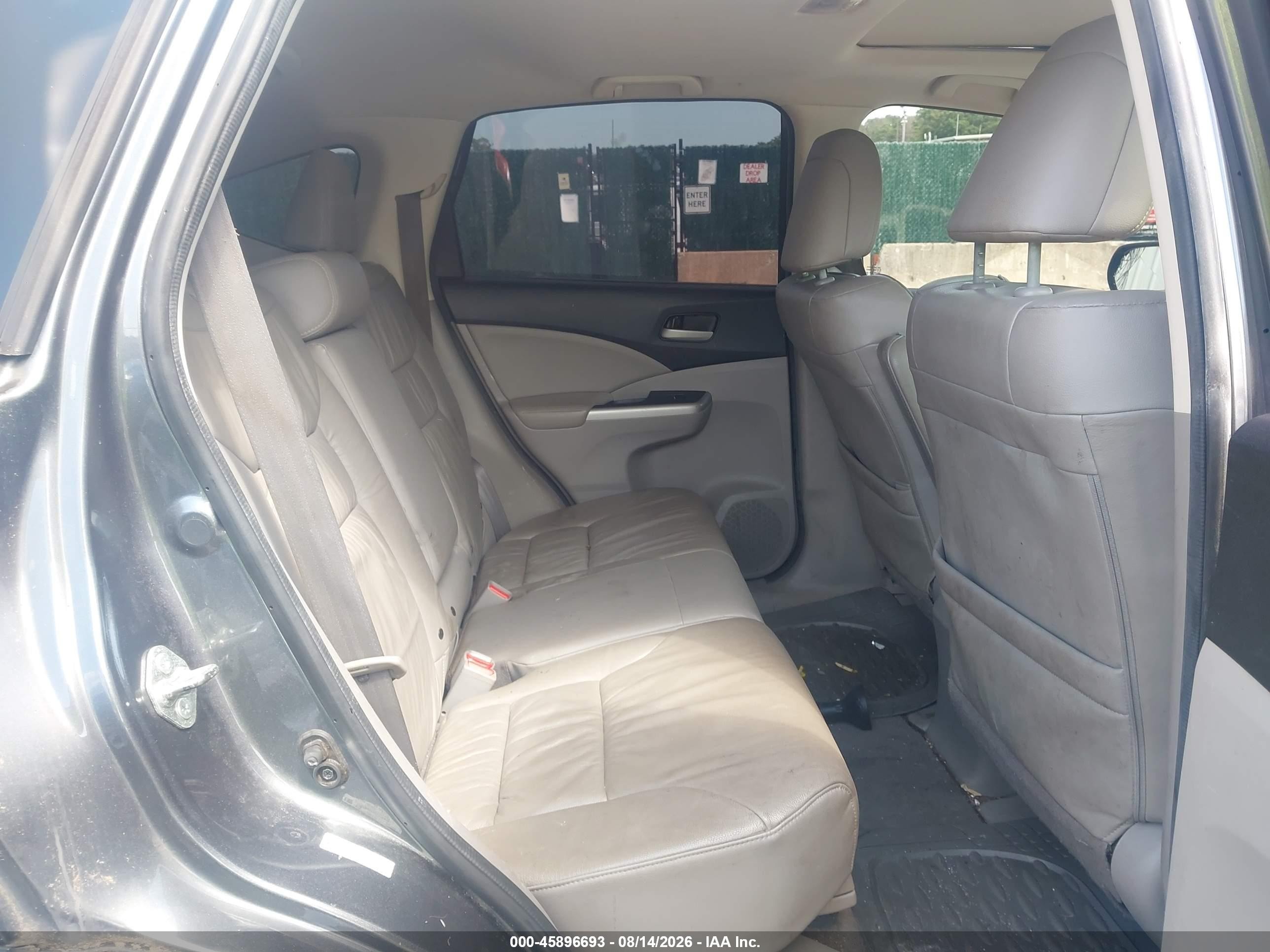 2014 Honda Cr-v Ex-l Серый vin: 5J6RM4H75EL075412