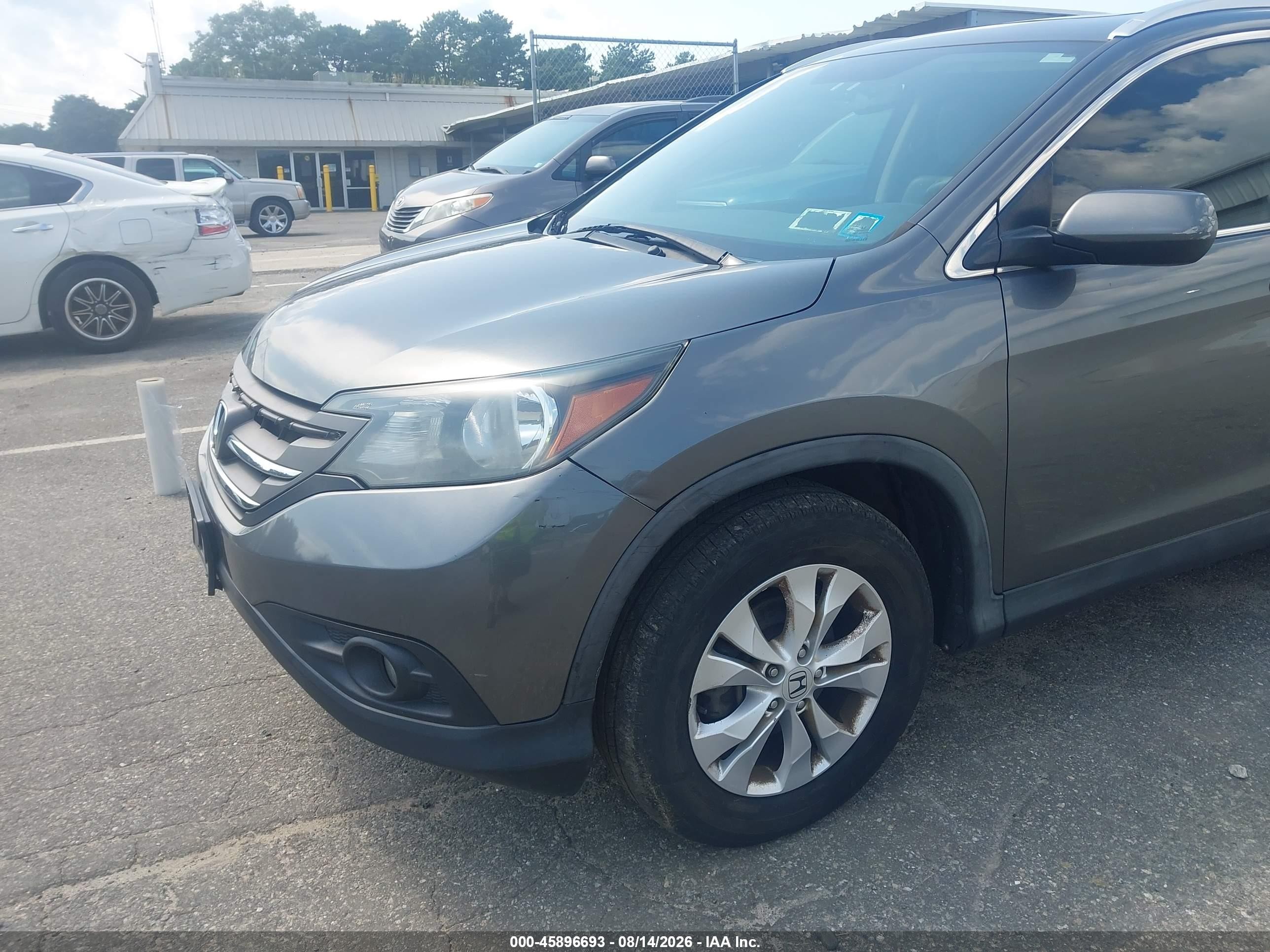 2014 Honda Cr-v Ex-l Серый vin: 5J6RM4H75EL075412