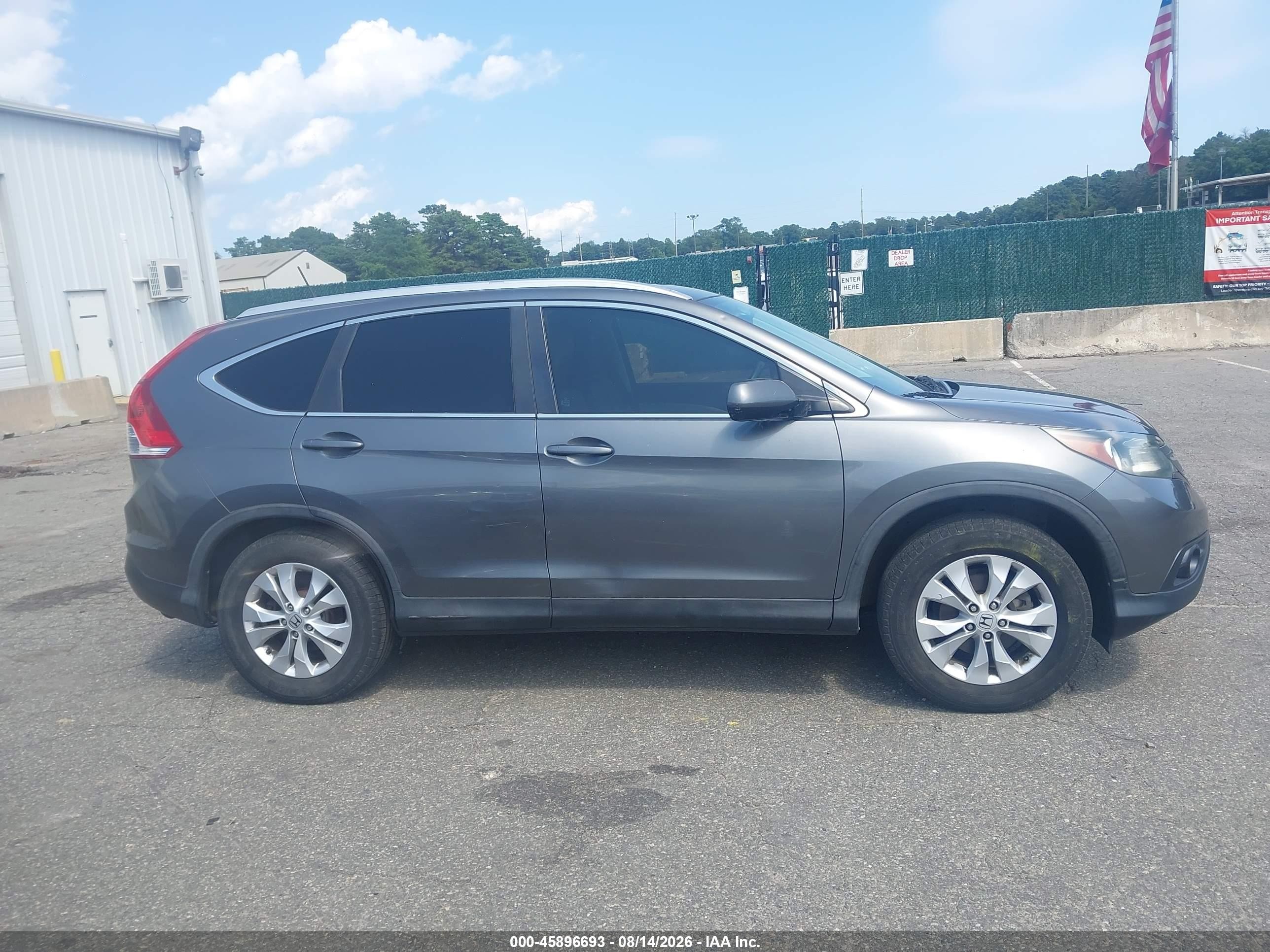 2014 Honda Cr-v Ex-l Серый vin: 5J6RM4H75EL075412