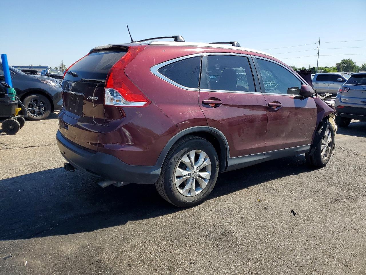 2014 Honda Cr-v Exl Бордовый vin: 5J6RM4H75EL082490