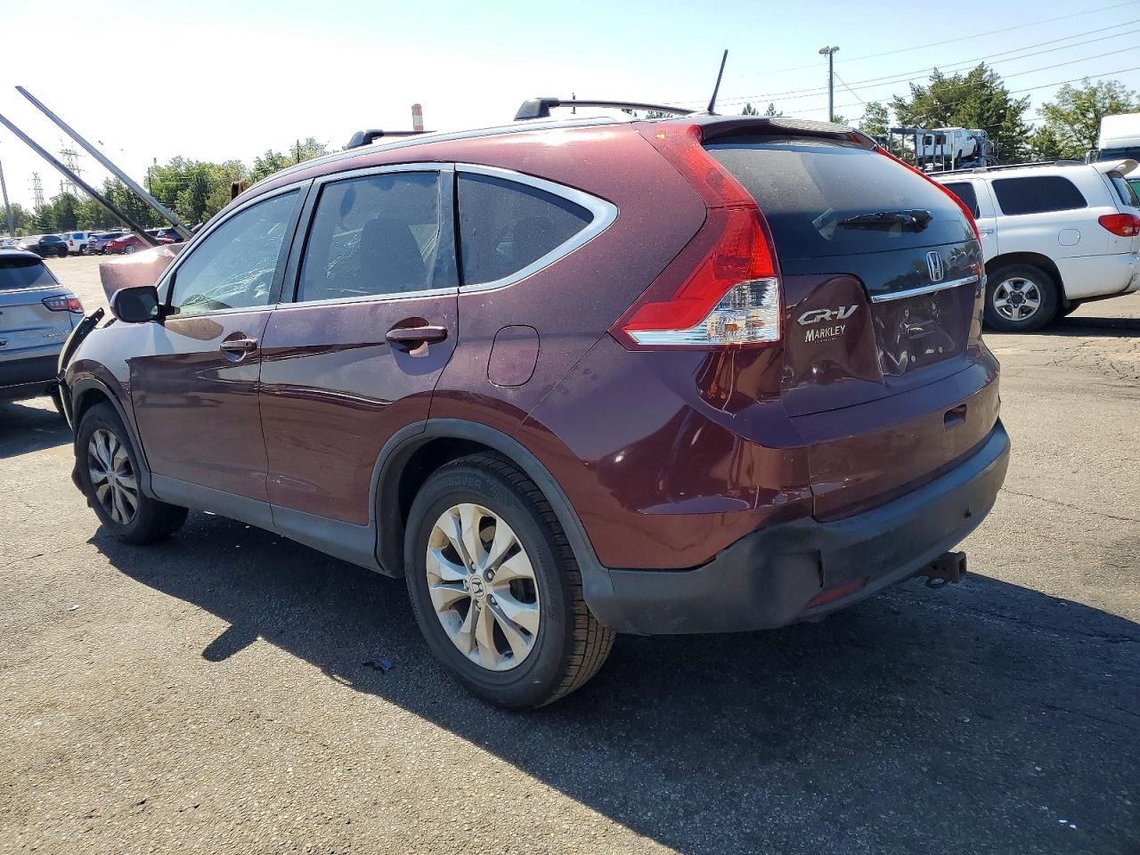 2014 Honda Cr-v Exl Бордовый vin: 5J6RM4H75EL082490