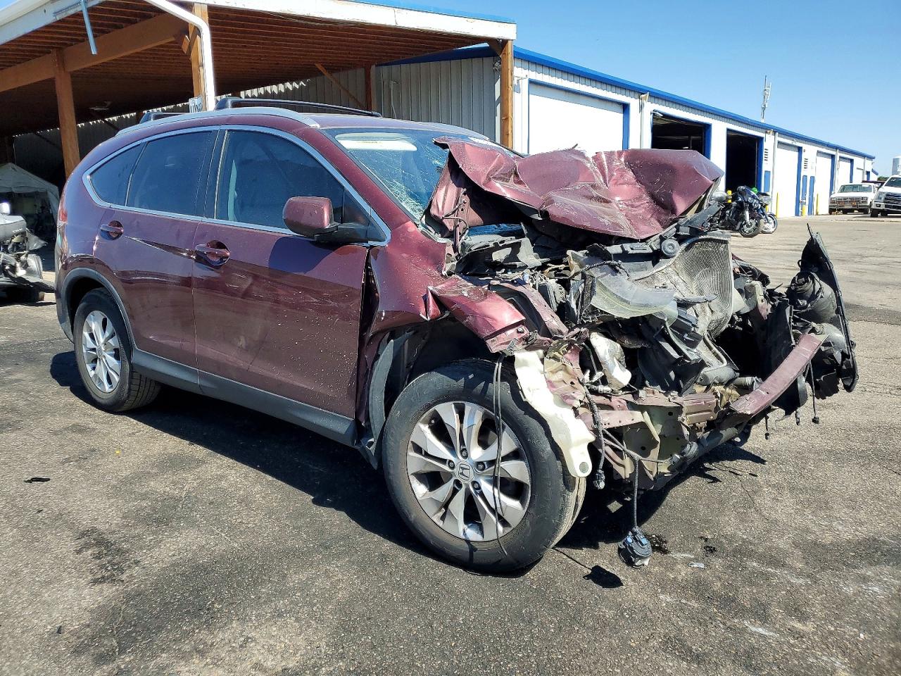 2014 Honda Cr-v Exl Бордовый vin: 5J6RM4H75EL082490