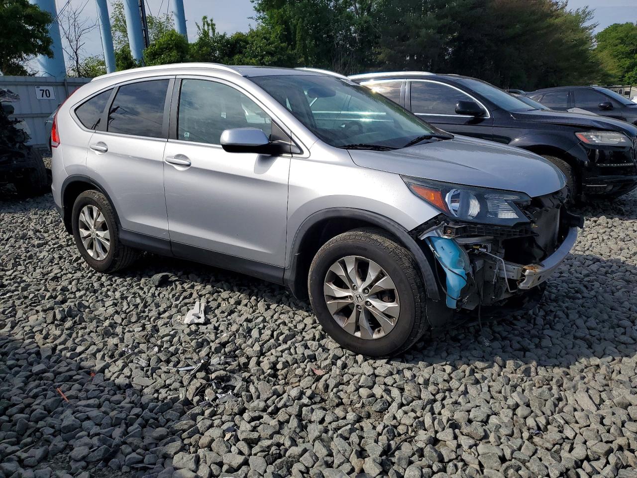 2014 Honda Cr-v Exl Серебряный vin: 5J6RM4H75EL087768