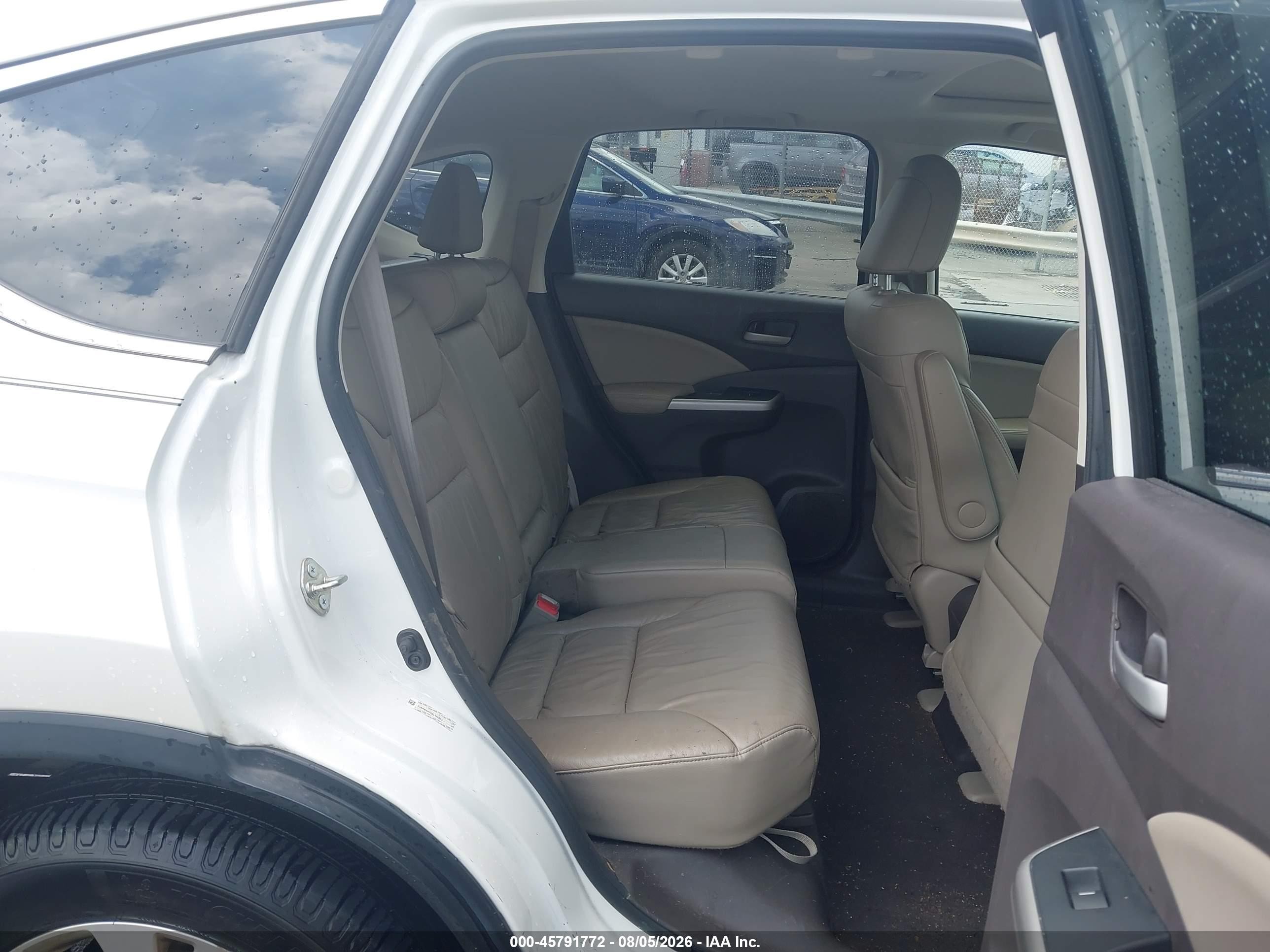 2014 Honda Cr-v Ex-l Белый vin: 5J6RM4H75EL110322
