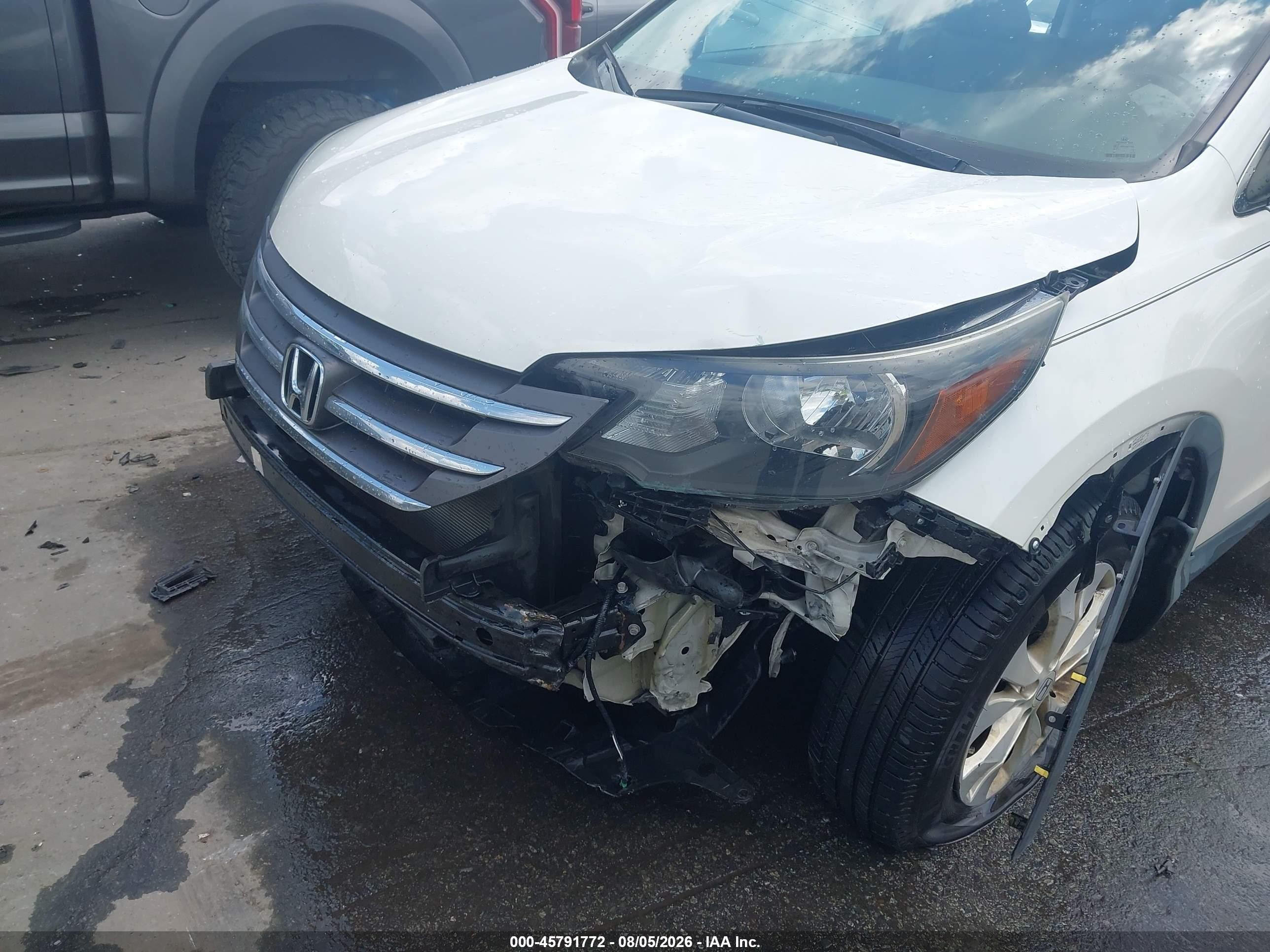 2014 Honda Cr-v Ex-l Белый vin: 5J6RM4H75EL110322