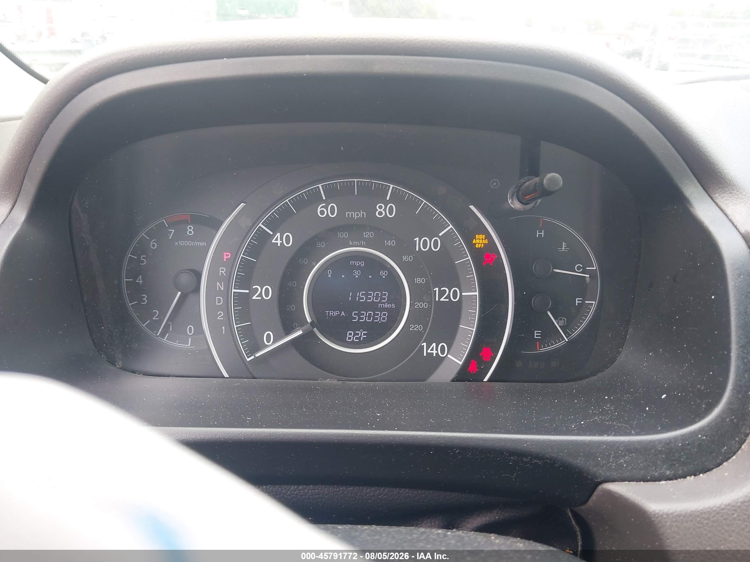 2014 Honda Cr-v Ex-l Белый vin: 5J6RM4H75EL110322