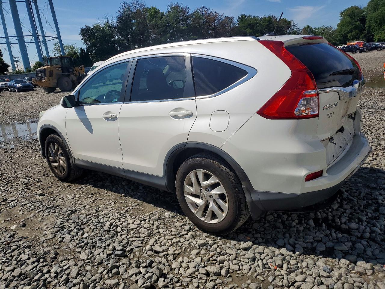 2015 Honda Cr-v Exl White vin: 5J6RM4H75FL009105