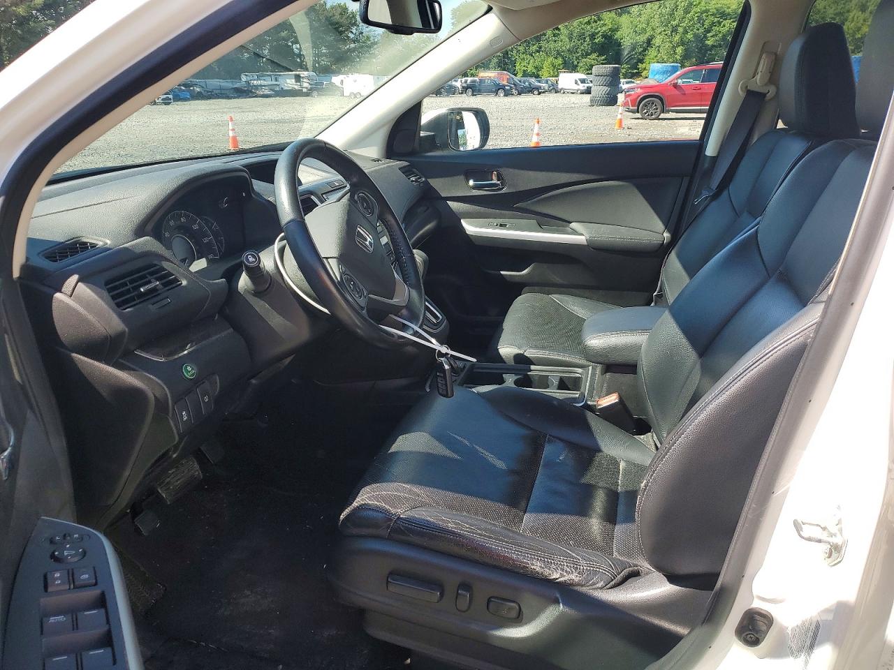2015 Honda Cr-v Exl White vin: 5J6RM4H75FL009105