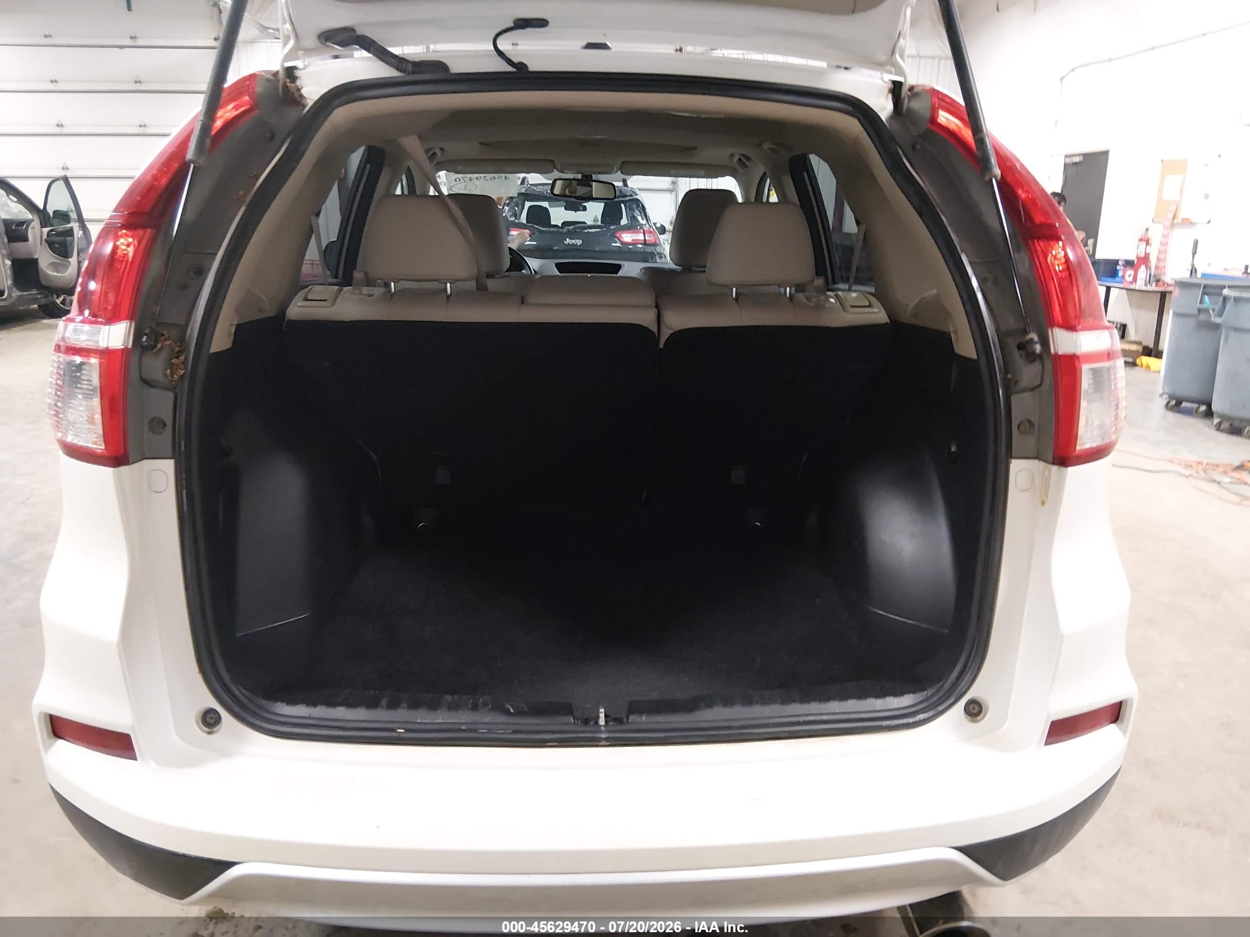 2015 Honda Cr-v Ex-l Белый vin: 5J6RM4H75FL025854