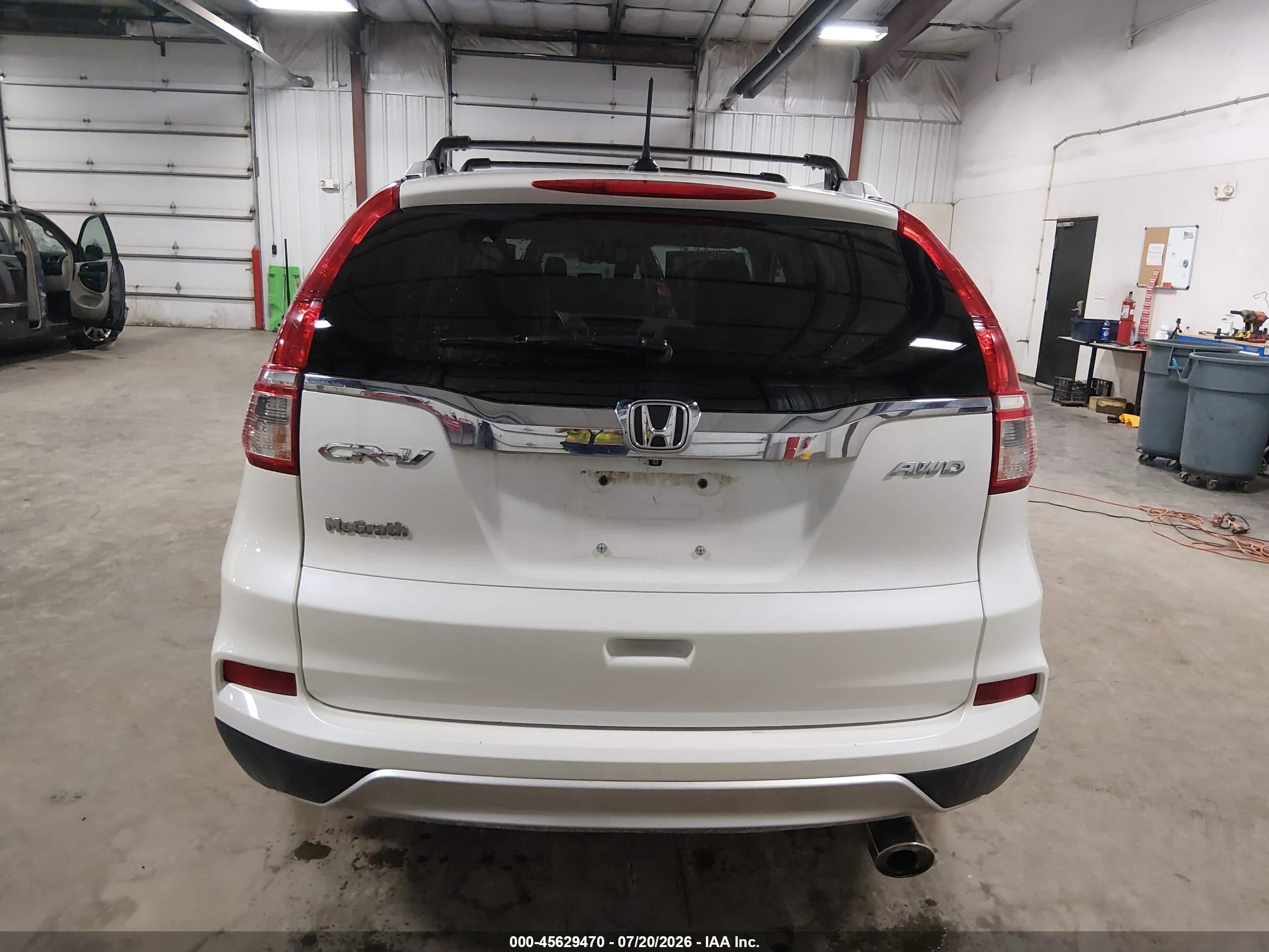 2015 Honda Cr-v Ex-l Белый vin: 5J6RM4H75FL025854