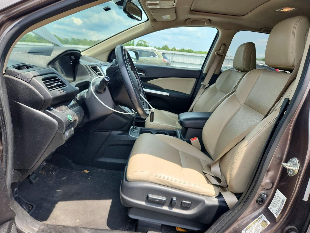 2015 Honda Cr-v Exl Серый vin: 5J6RM4H75FL037048