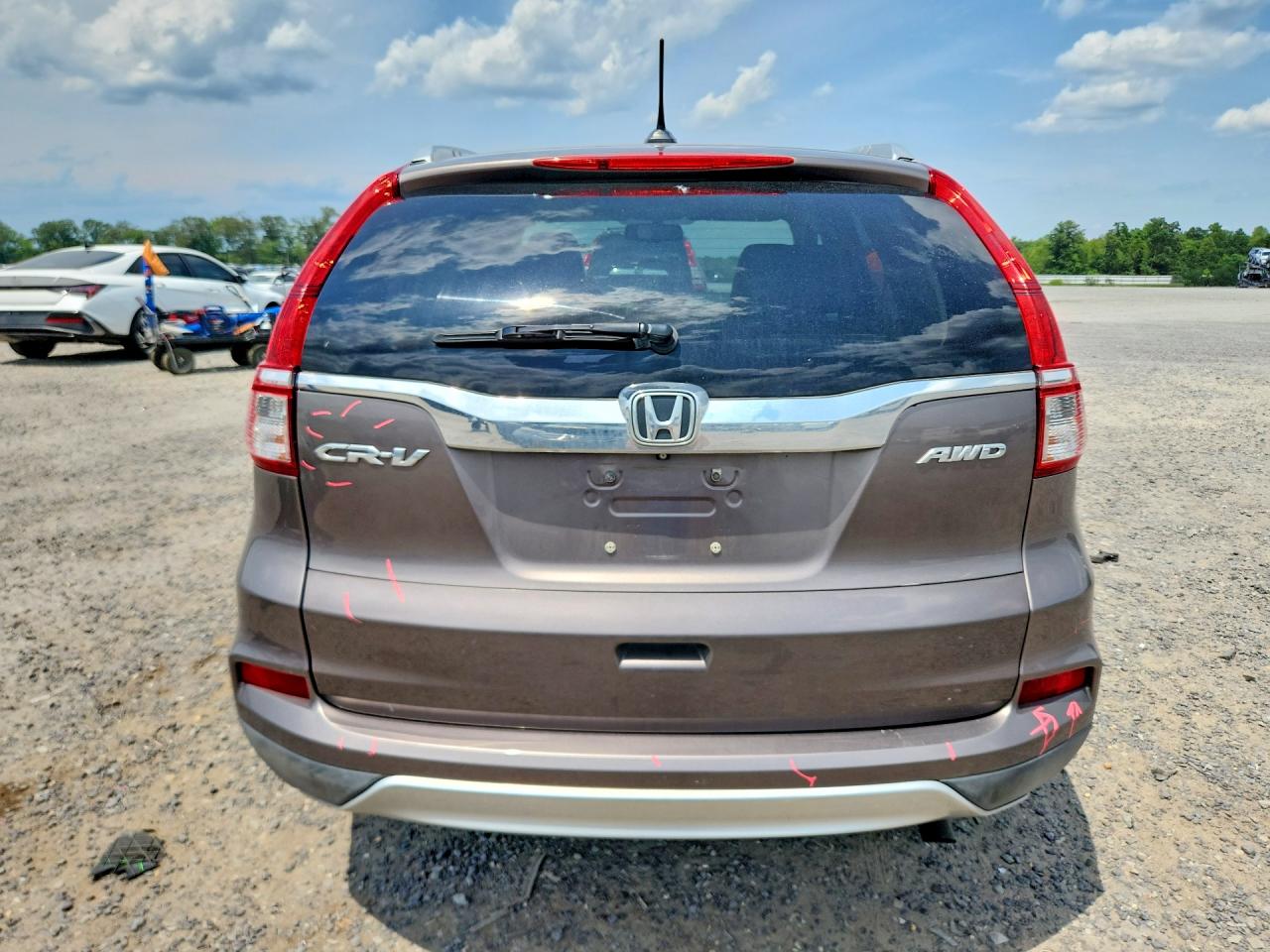 2015 Honda Cr-v Exl Серый vin: 5J6RM4H75FL037048