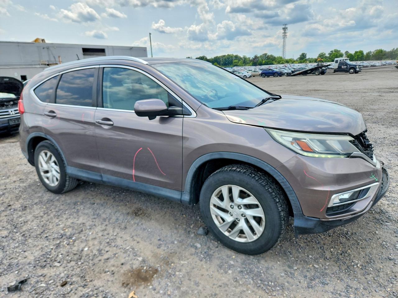 2015 Honda Cr-v Exl Серый vin: 5J6RM4H75FL037048