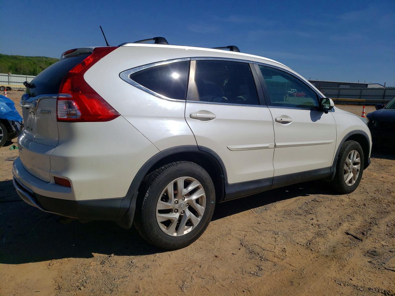 2015 Honda Cr-v Exl White vin: 5J6RM4H75FL049443
