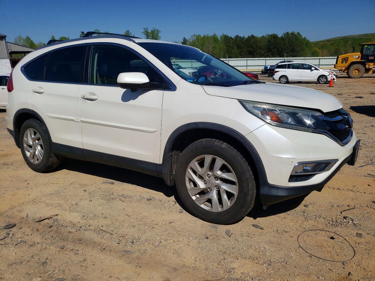 2015 Honda Cr-v Exl White vin: 5J6RM4H75FL049443