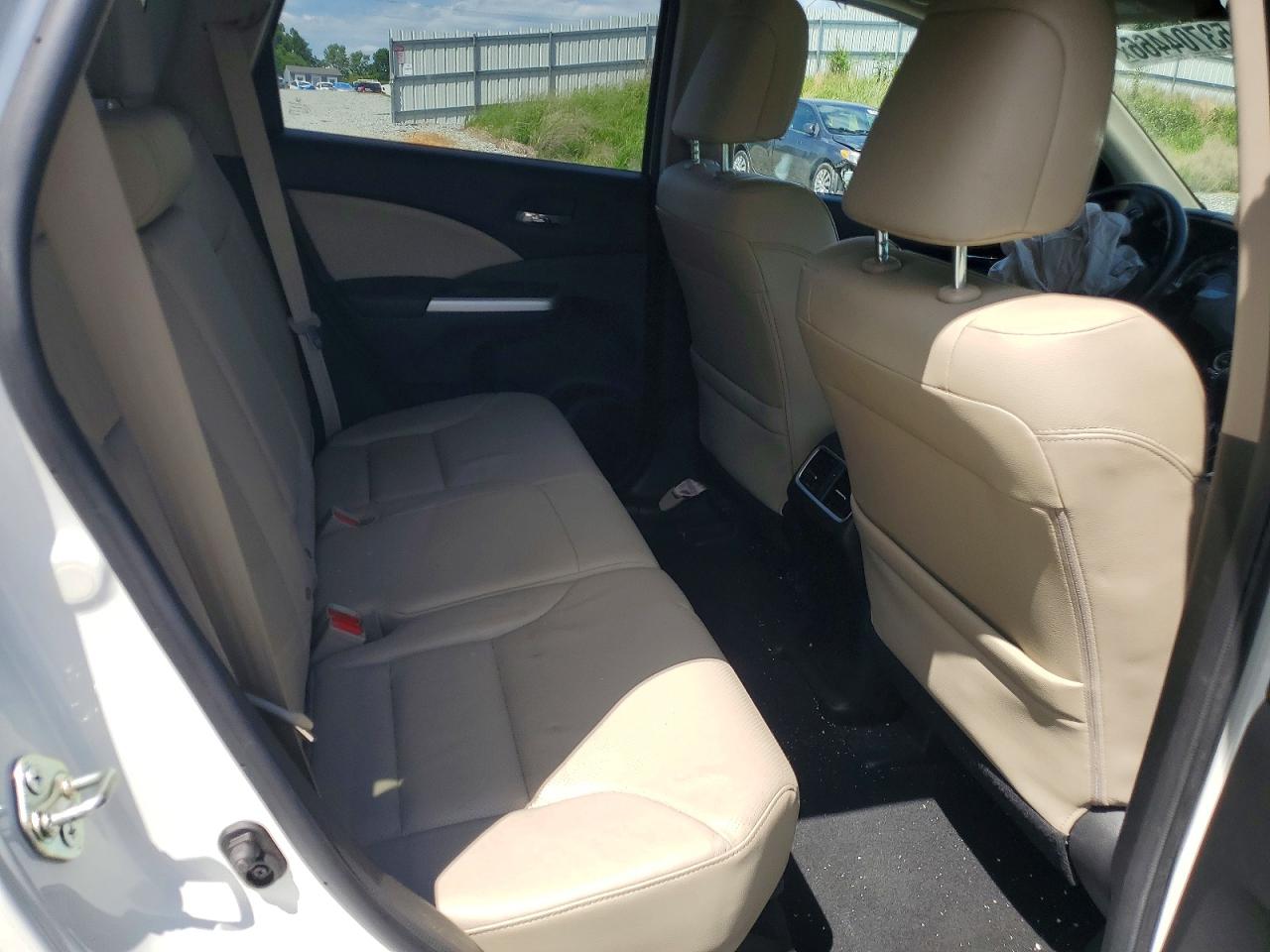 2015 Honda Cr-v Exl White vin: 5J6RM4H75FL054285